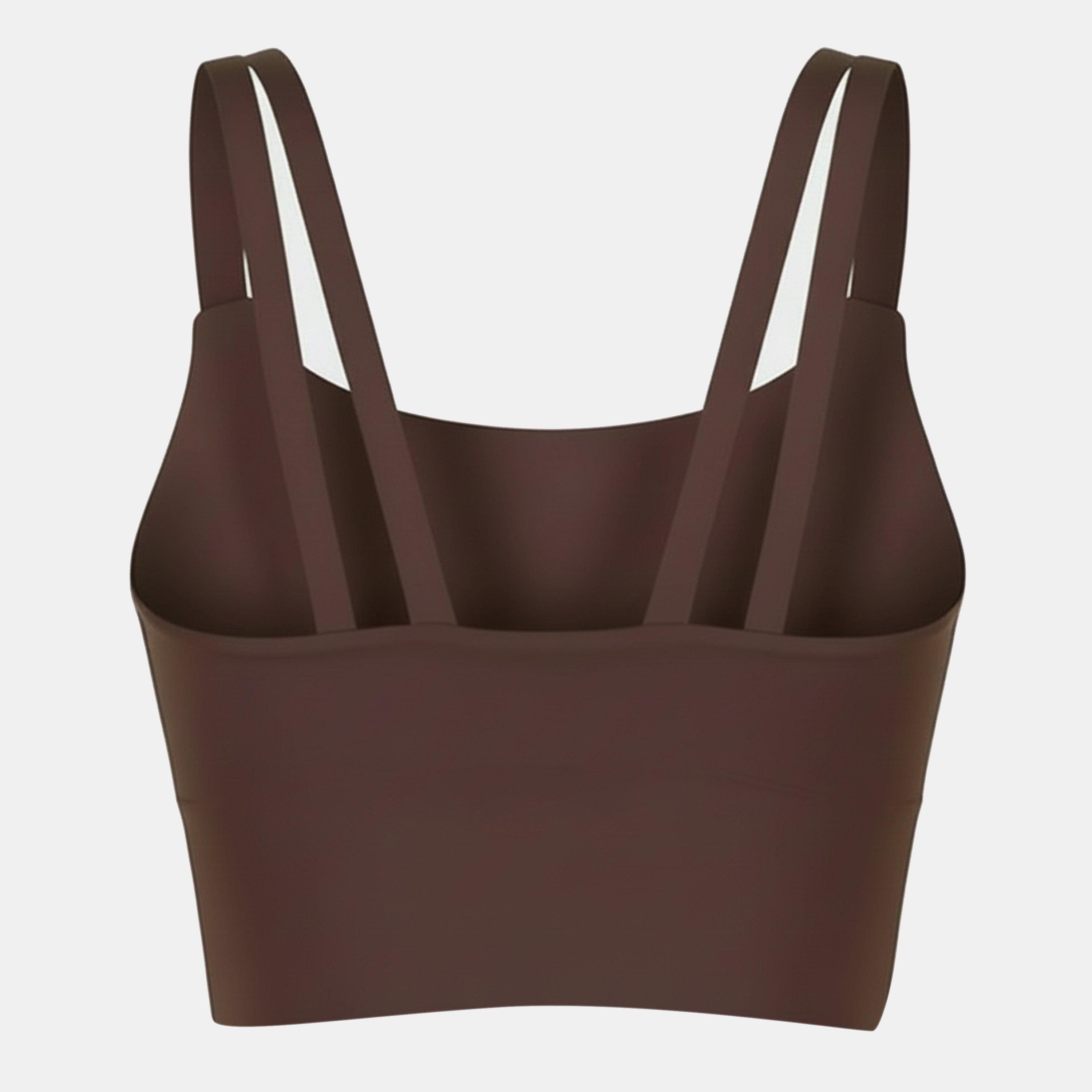 Espresso - USA Pro - Womens Strappy Performance Gym Vest - 2