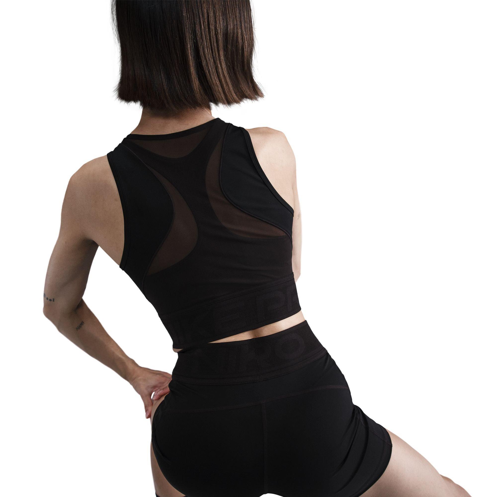 NEGRO/BLANCO - Nike - Nike W NP CROP TANK Ld52 - 5