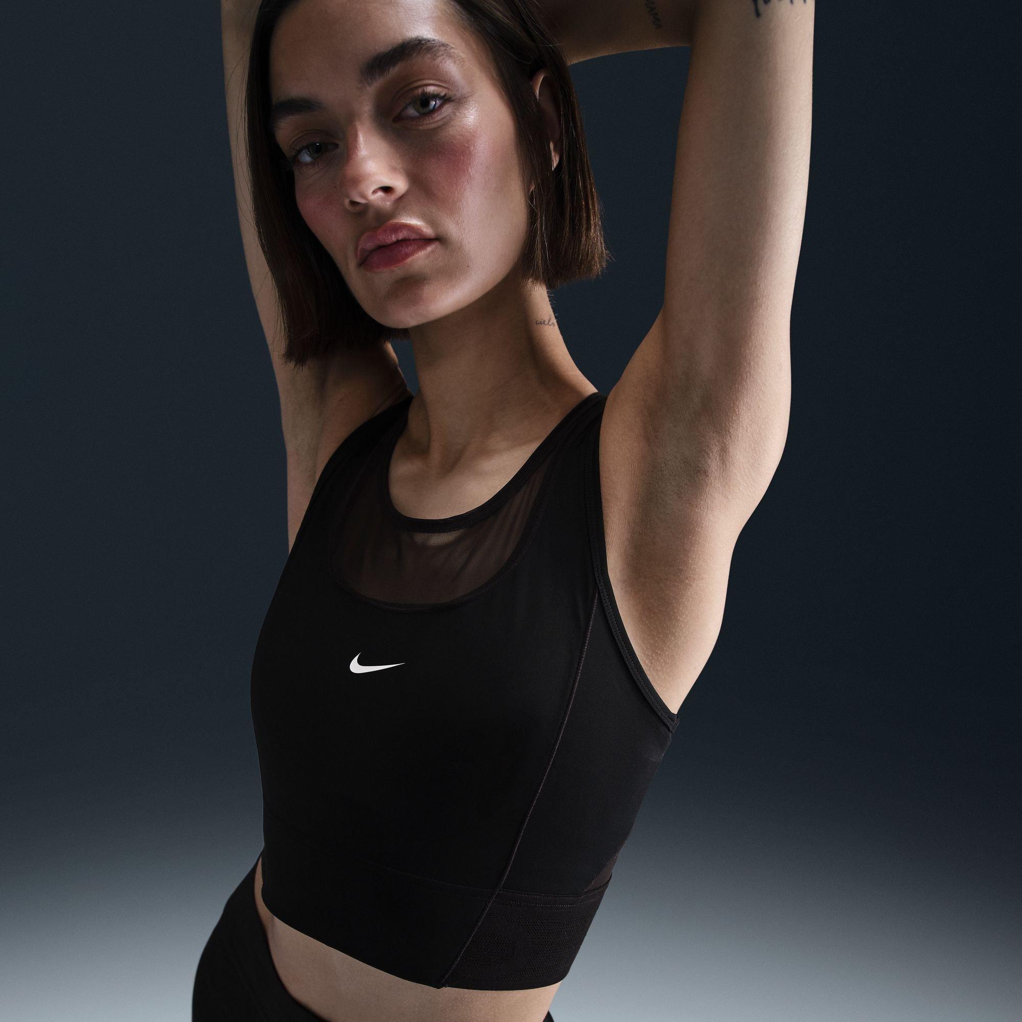 NEGRO/BLANCO - Nike - Nike W NP CROP TANK Ld52 - 6