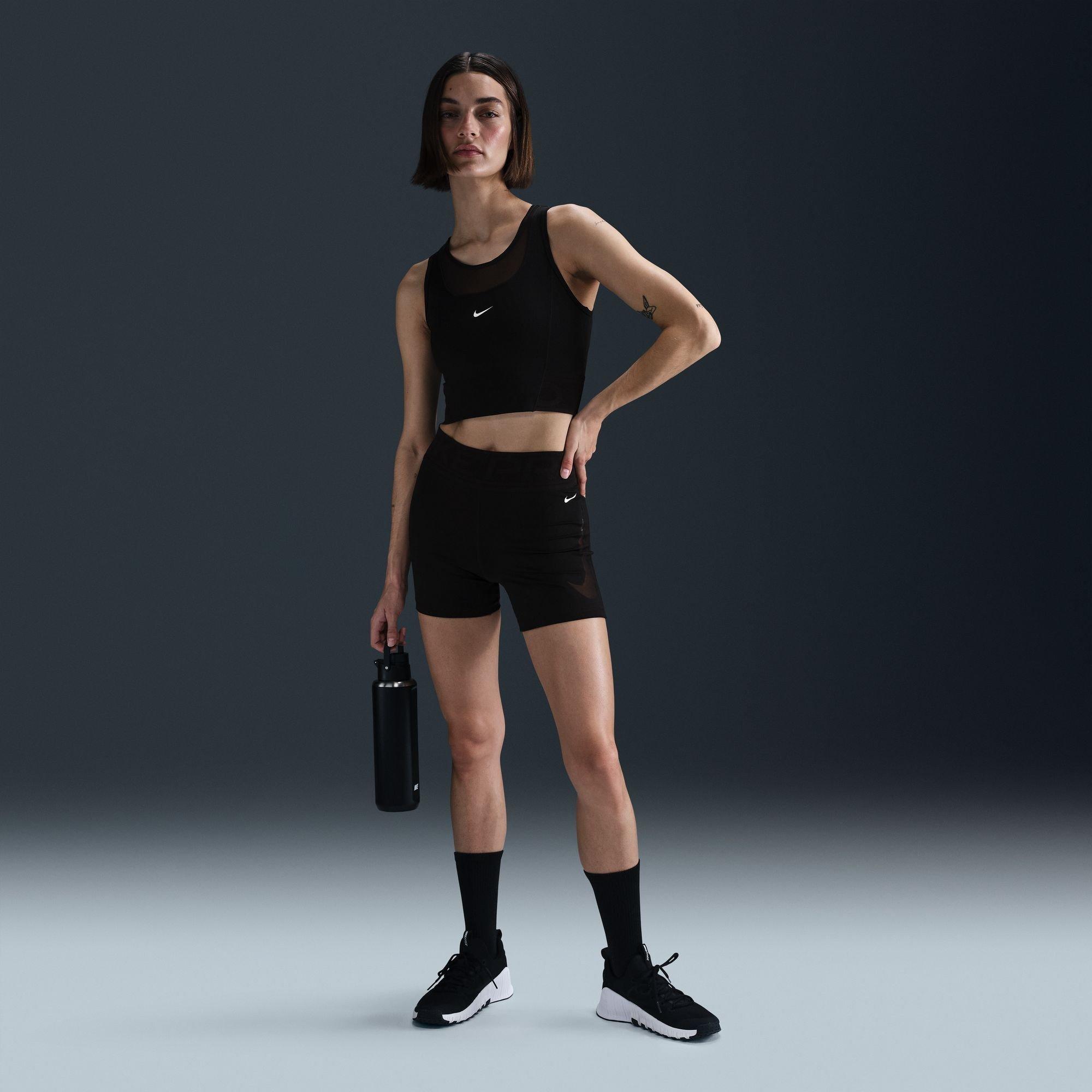NEGRO/BLANCO - Nike - Nike W NP CROP TANK Ld52 - 7