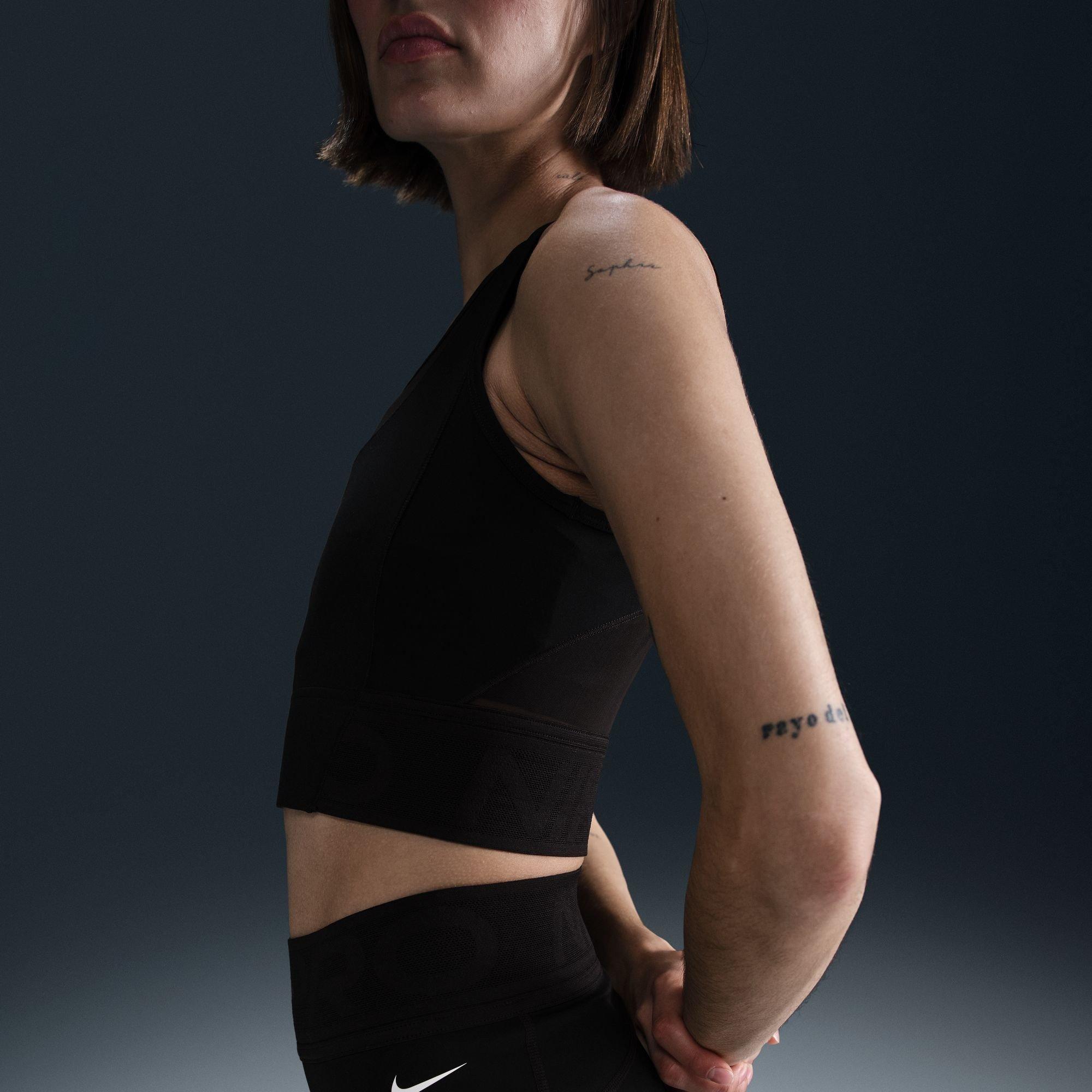 NEGRO/BLANCO - Nike - Nike W NP CROP TANK Ld52 - 9