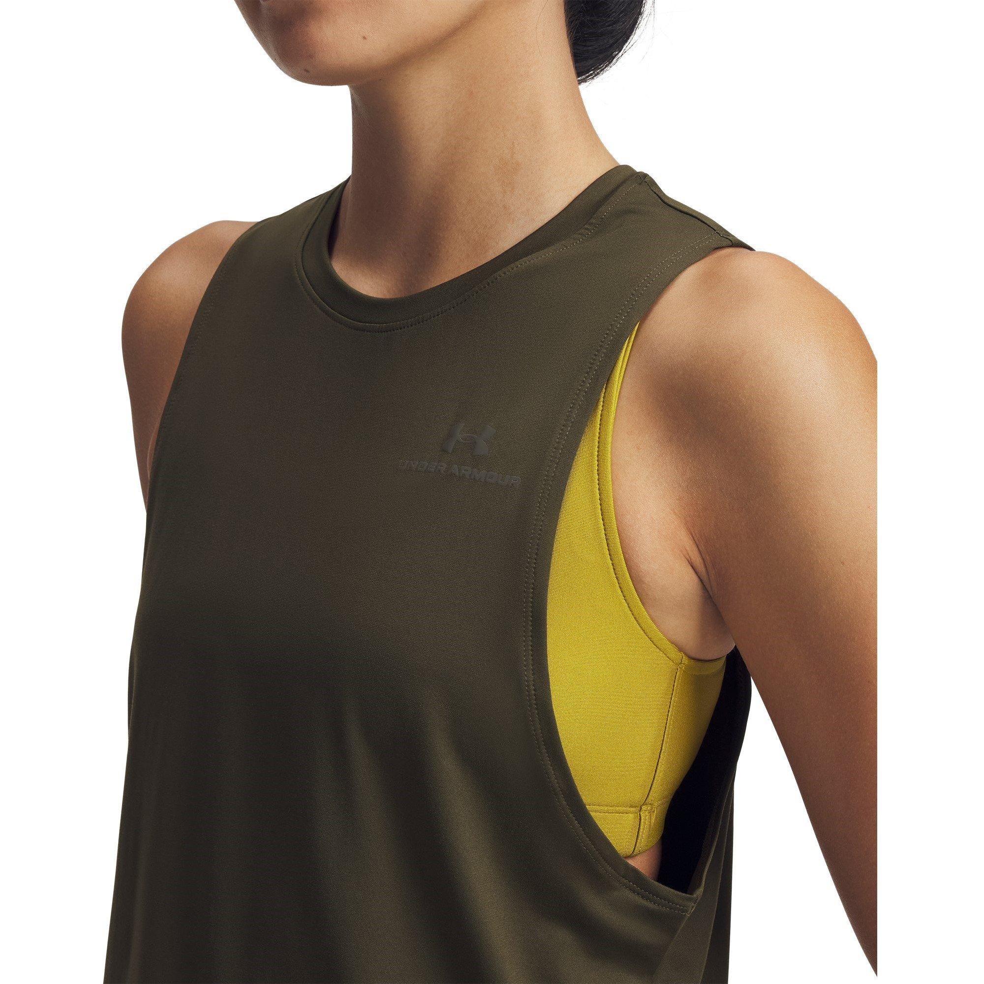 Exp.Green/Grn - Under Armour - Women's Vanish 2in1 Performance Gym Vest - 3