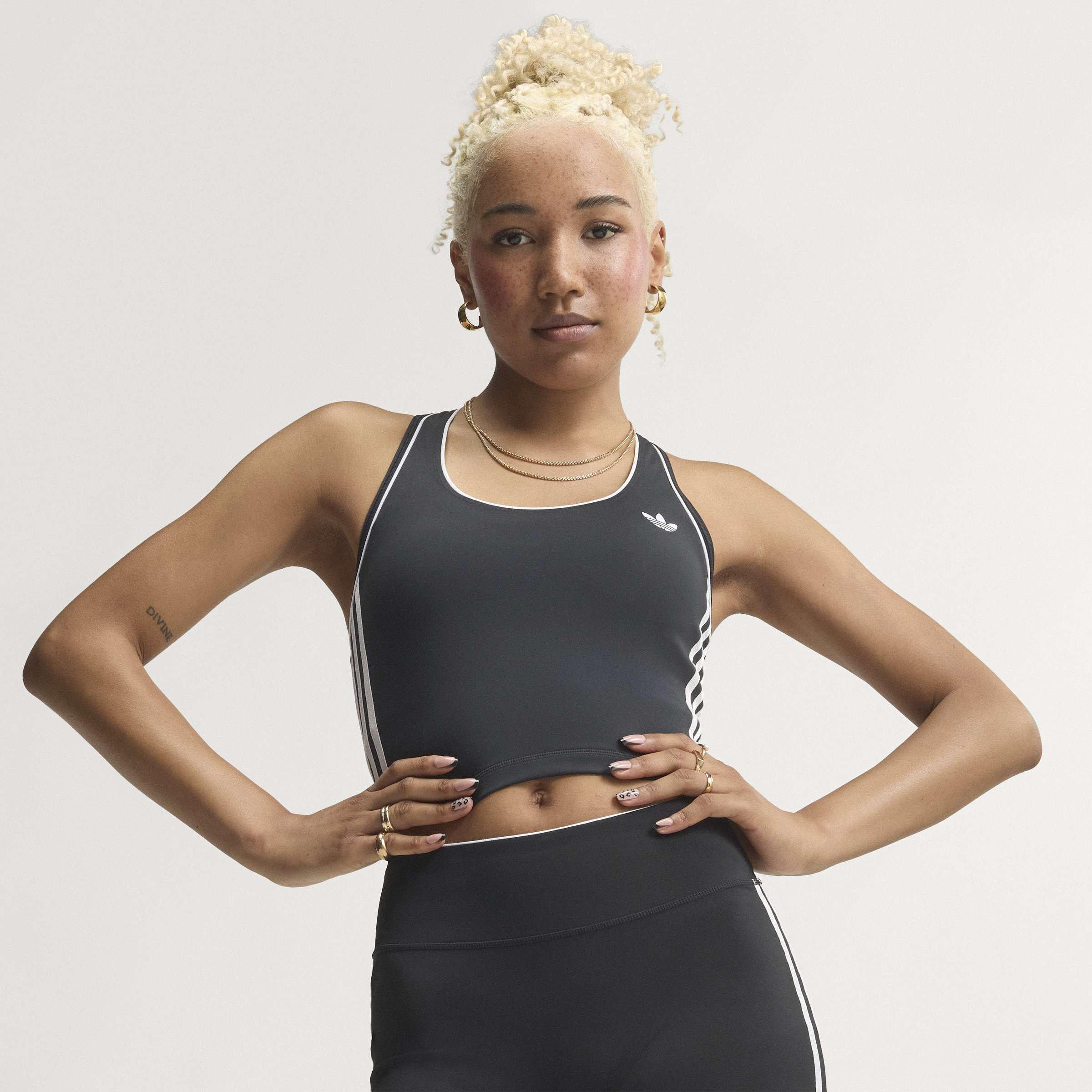 Crno/Bijelo - adidas - Adidas Originals Sport Vest Womens - 12