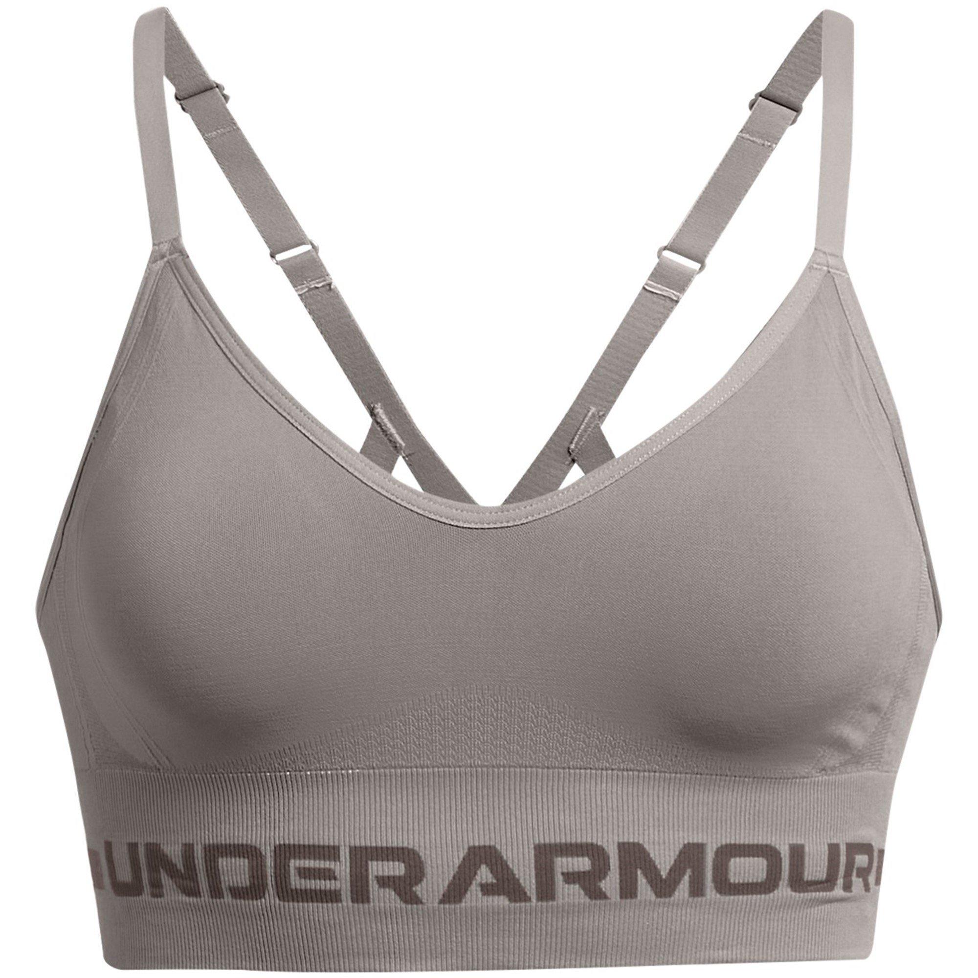 PEWTER - Under Armour - Seamless Low Impact Longline Sports Bra - 1