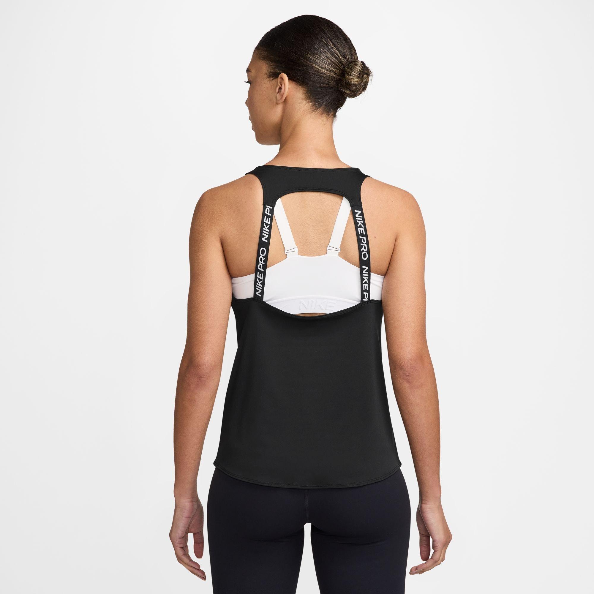 Zwart/Wit - Nike - Women's Performance Gym Vest - 3