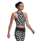 Noir/Blanc - adidas - Farm Print Aeroready Sport Tank Top Womens Gym Vest - 4