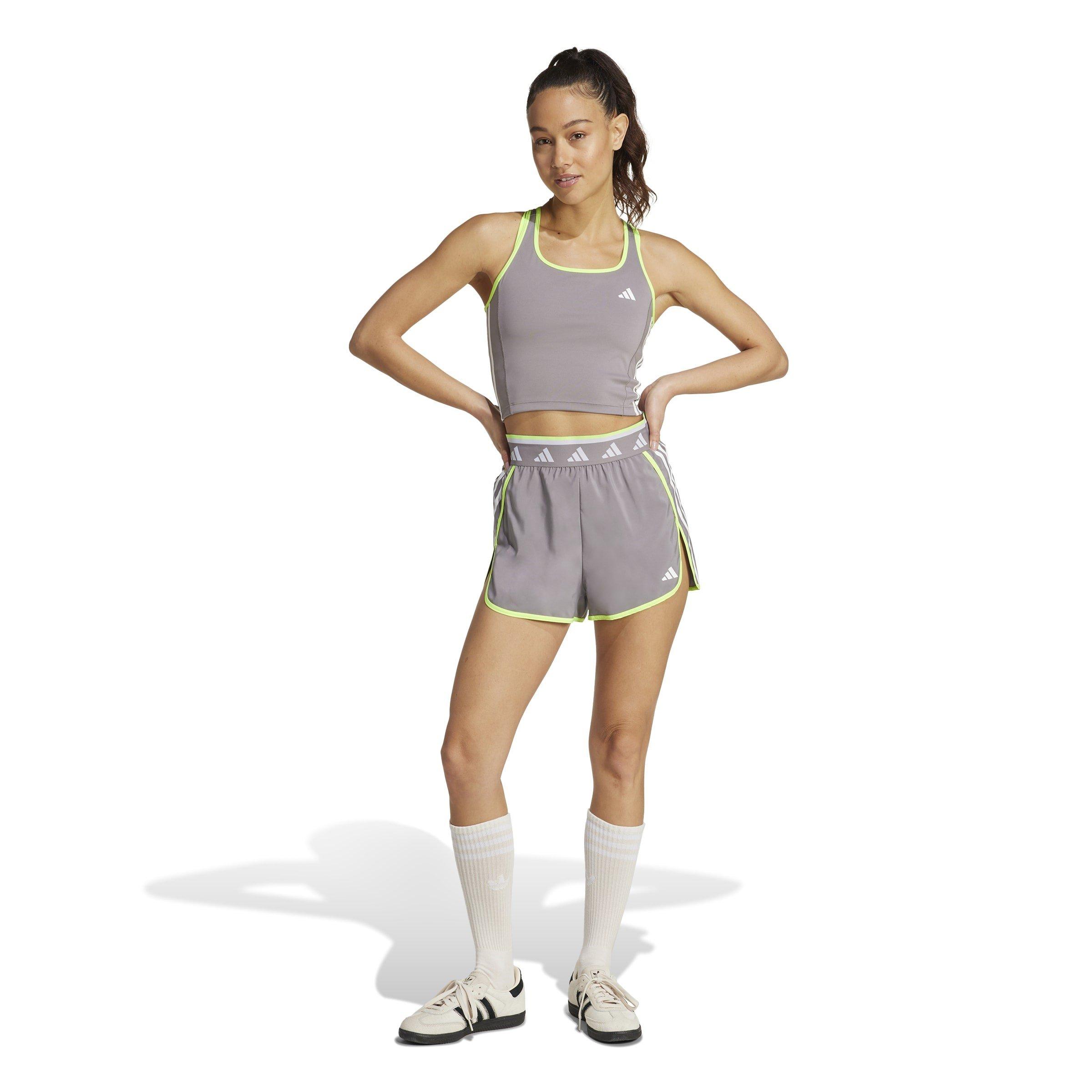 Taupe/Wht/Lemon - adidas - Women's Performance Gym Vest - 7