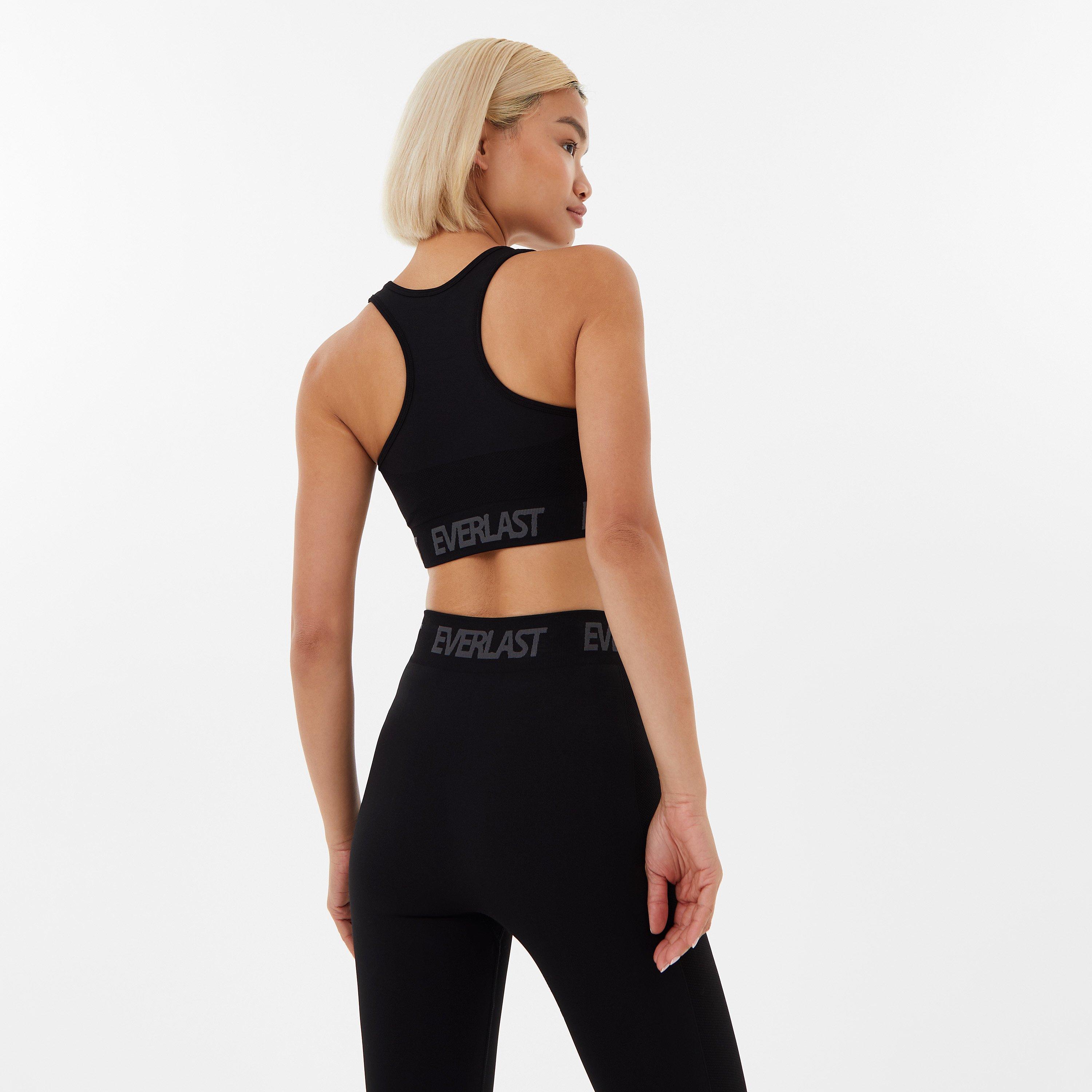 Black - Everlast - Seamless Logo Sports Bra Womens - 2