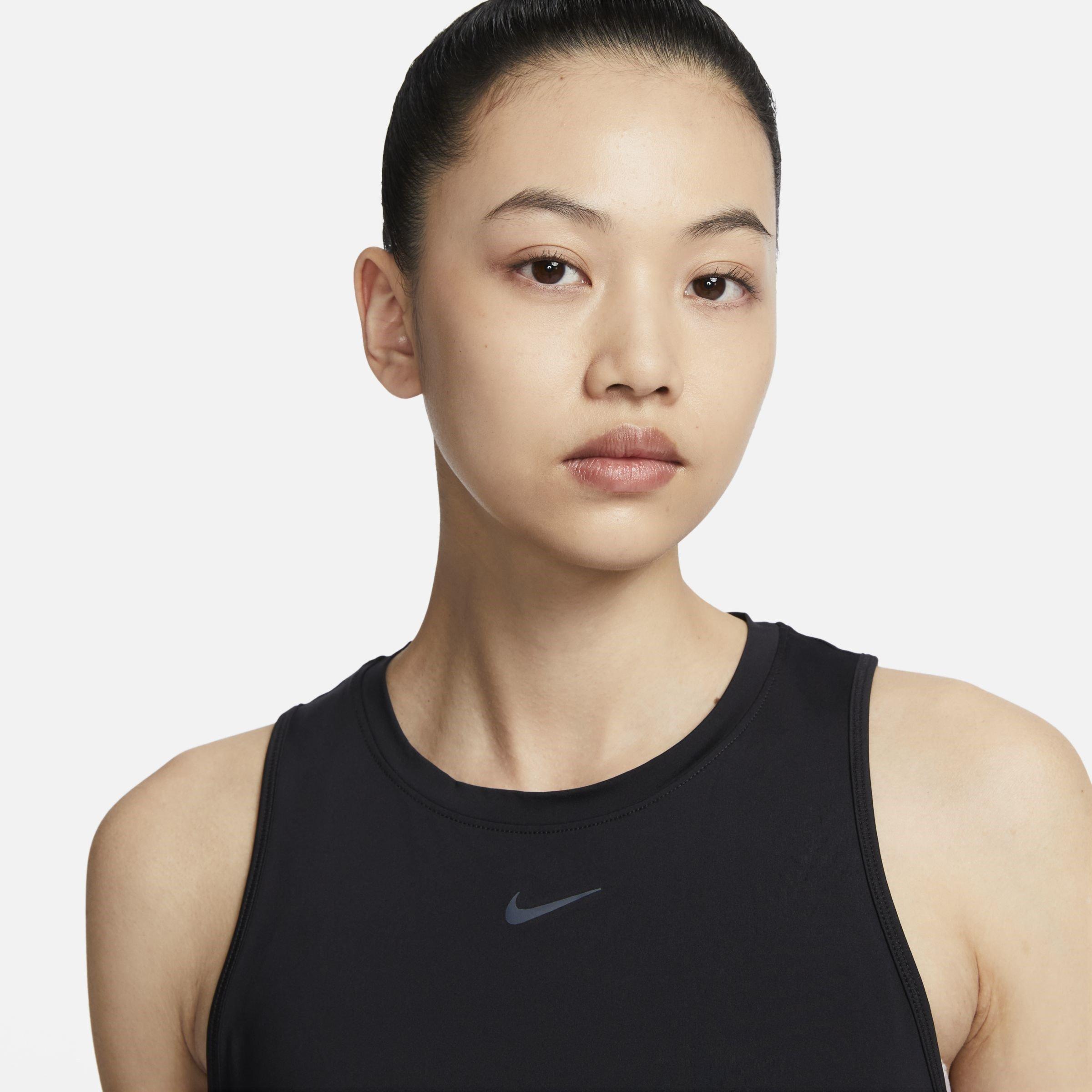 Black/Black - Nike - One Classic Womens Dri-FIT Performance Tank Top - 3