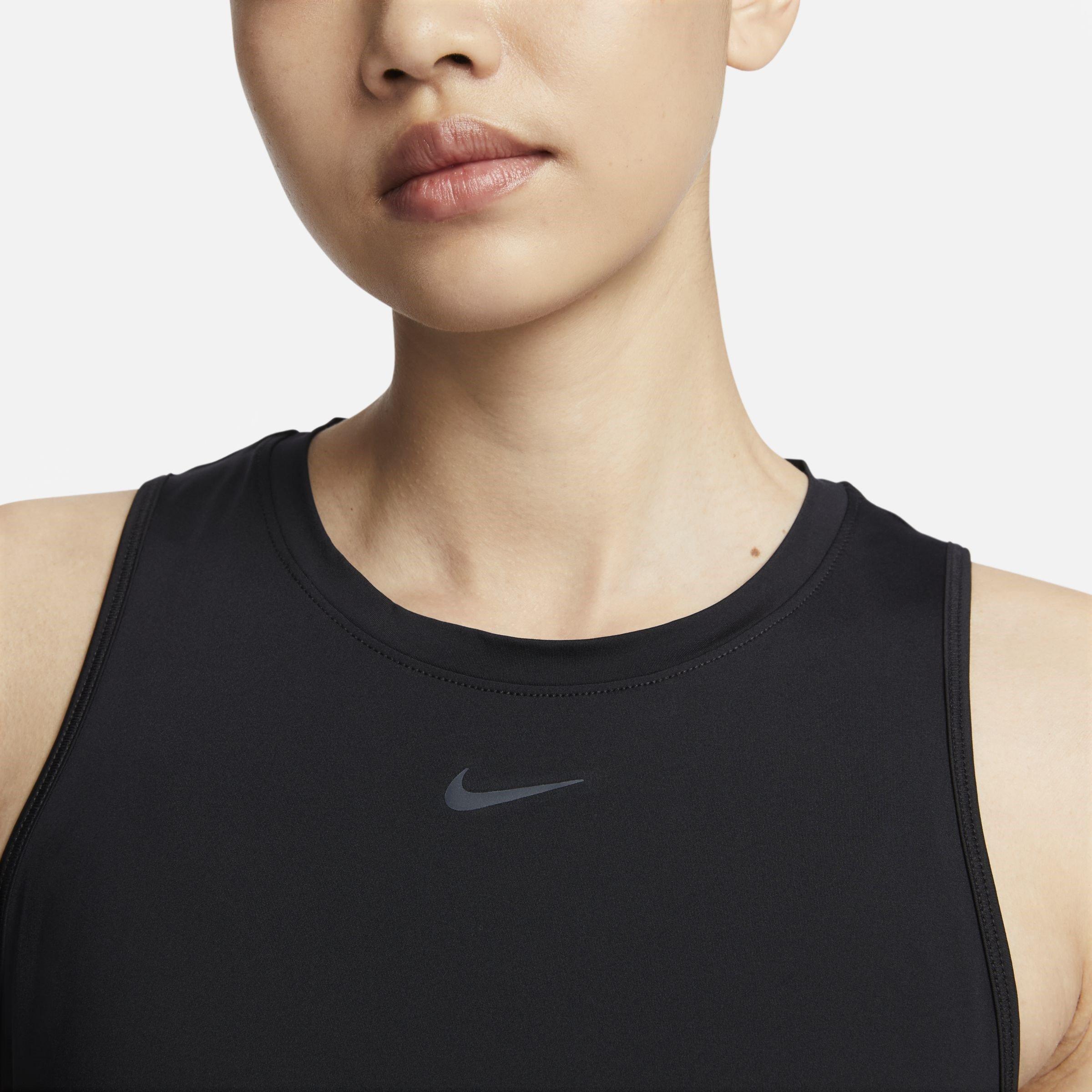 Black/Black - Nike - One Classic Womens Dri-FIT Performance Tank Top - 4