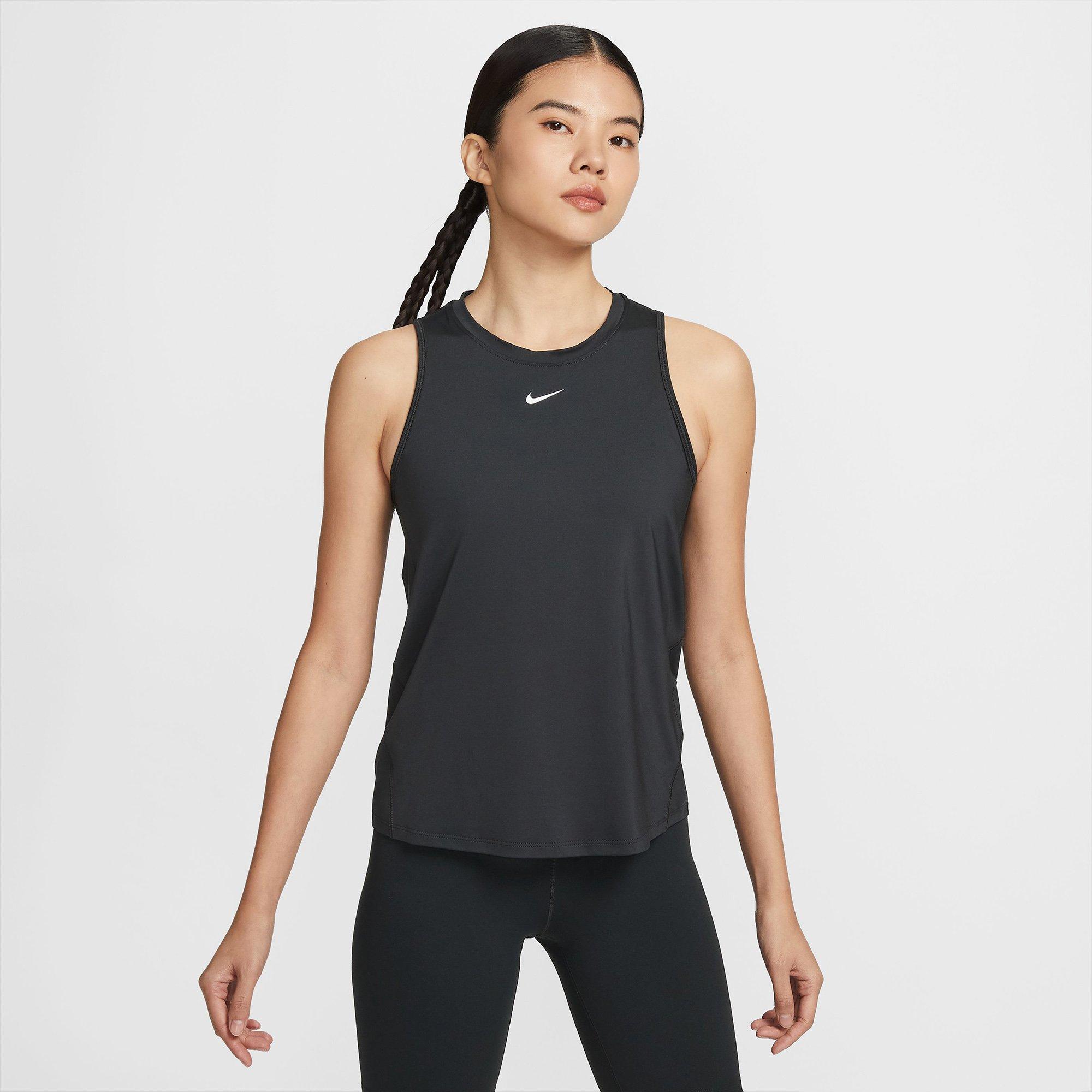 Black/White - Nike - One Classic Womens Dri-FIT Performance Tank Top - 6