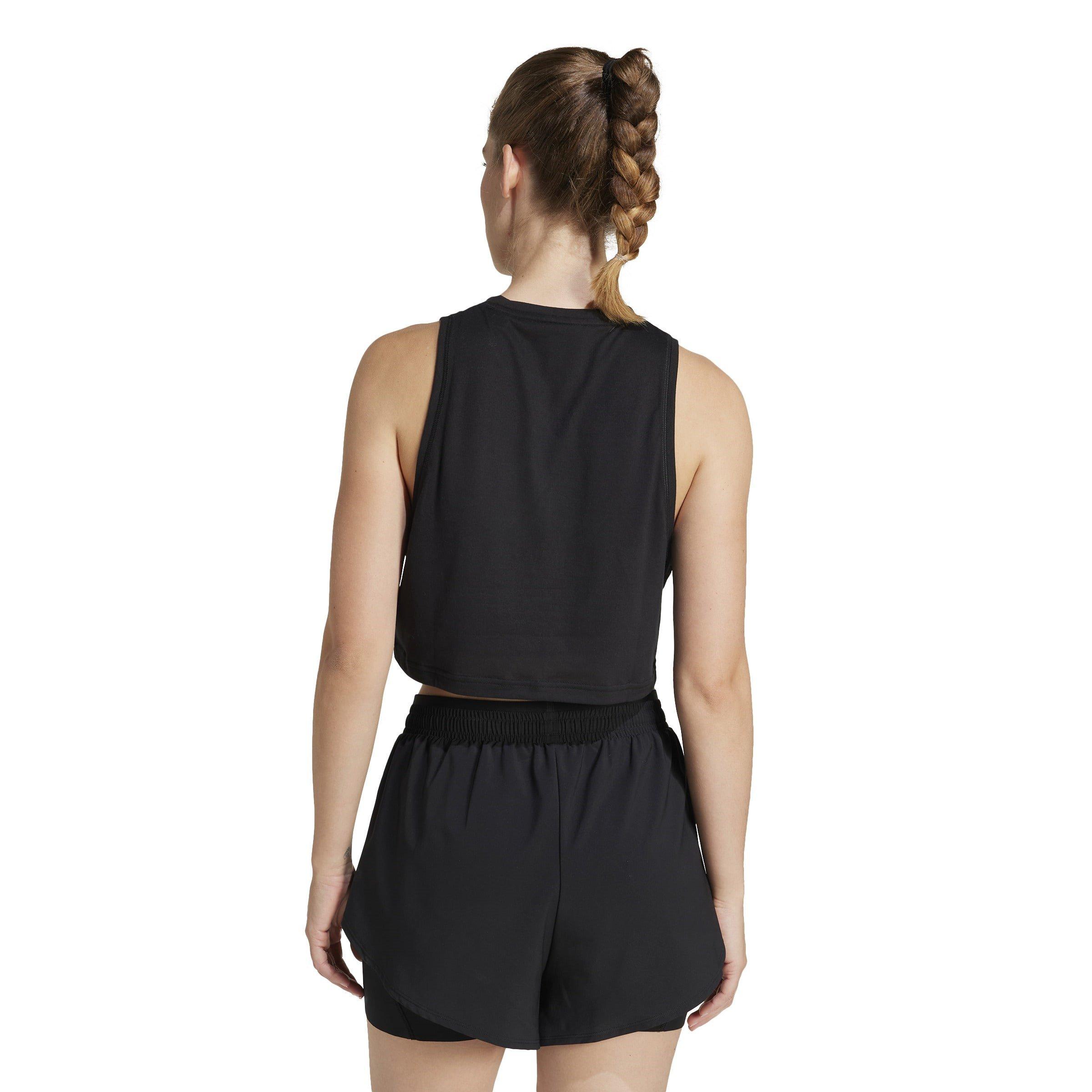 Black - adidas - Tank Vest Top Womens - 3