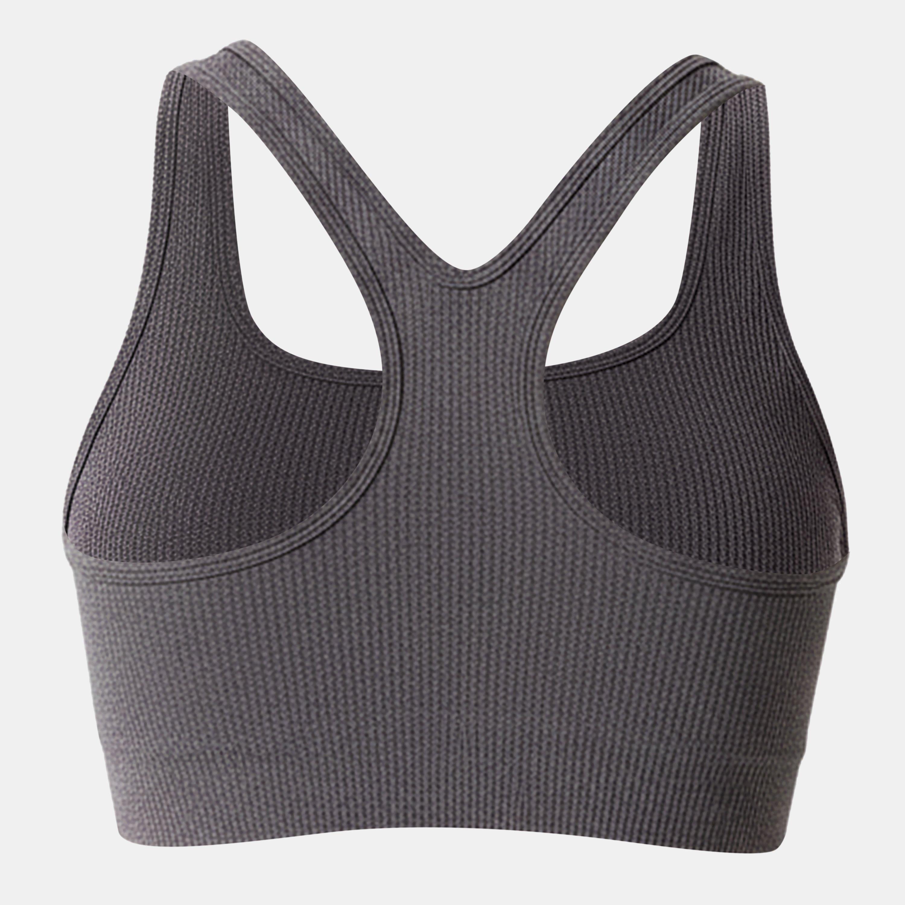 Espresso Marl - USA Pro - Pro Seamless Ribbed Bra Womens - 2
