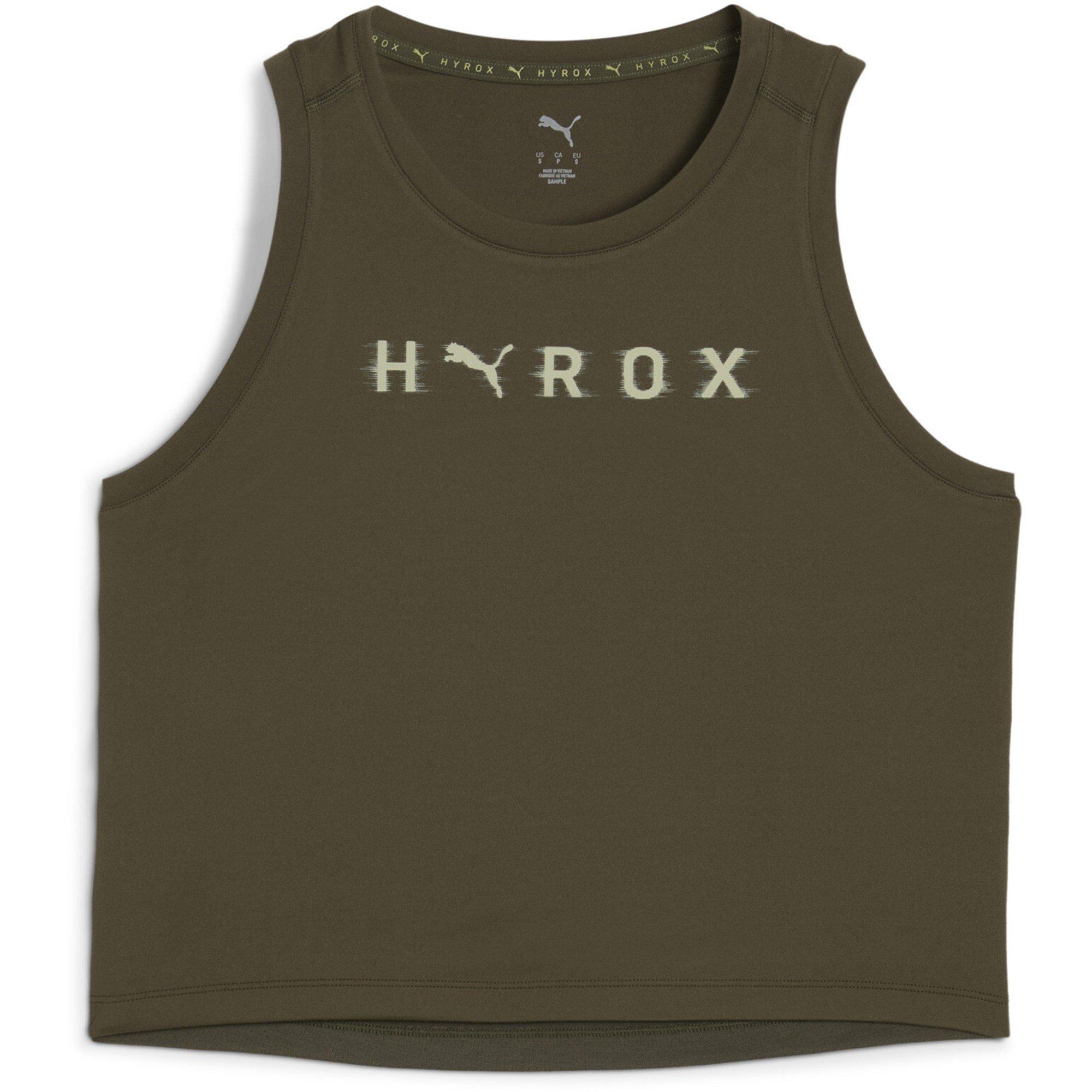 Puma Women's Hyrox Spun Performance Gym Vest - Dark Olive - 14 (L)