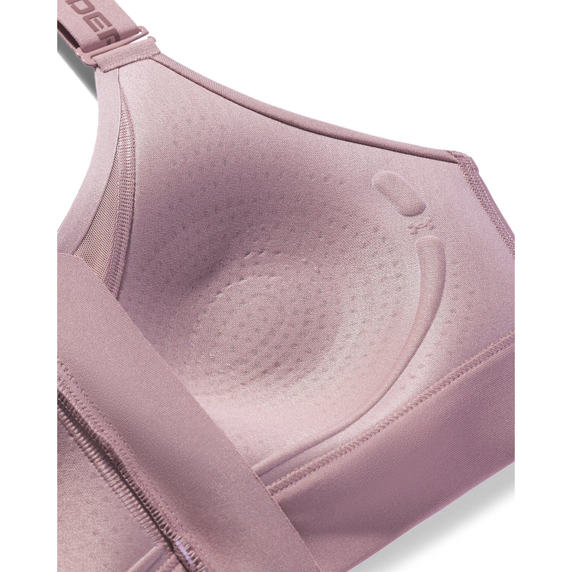 T.Pink/Maroon - Under Armour - Women's Infinity Zipped High Impact Sports Bra - 5