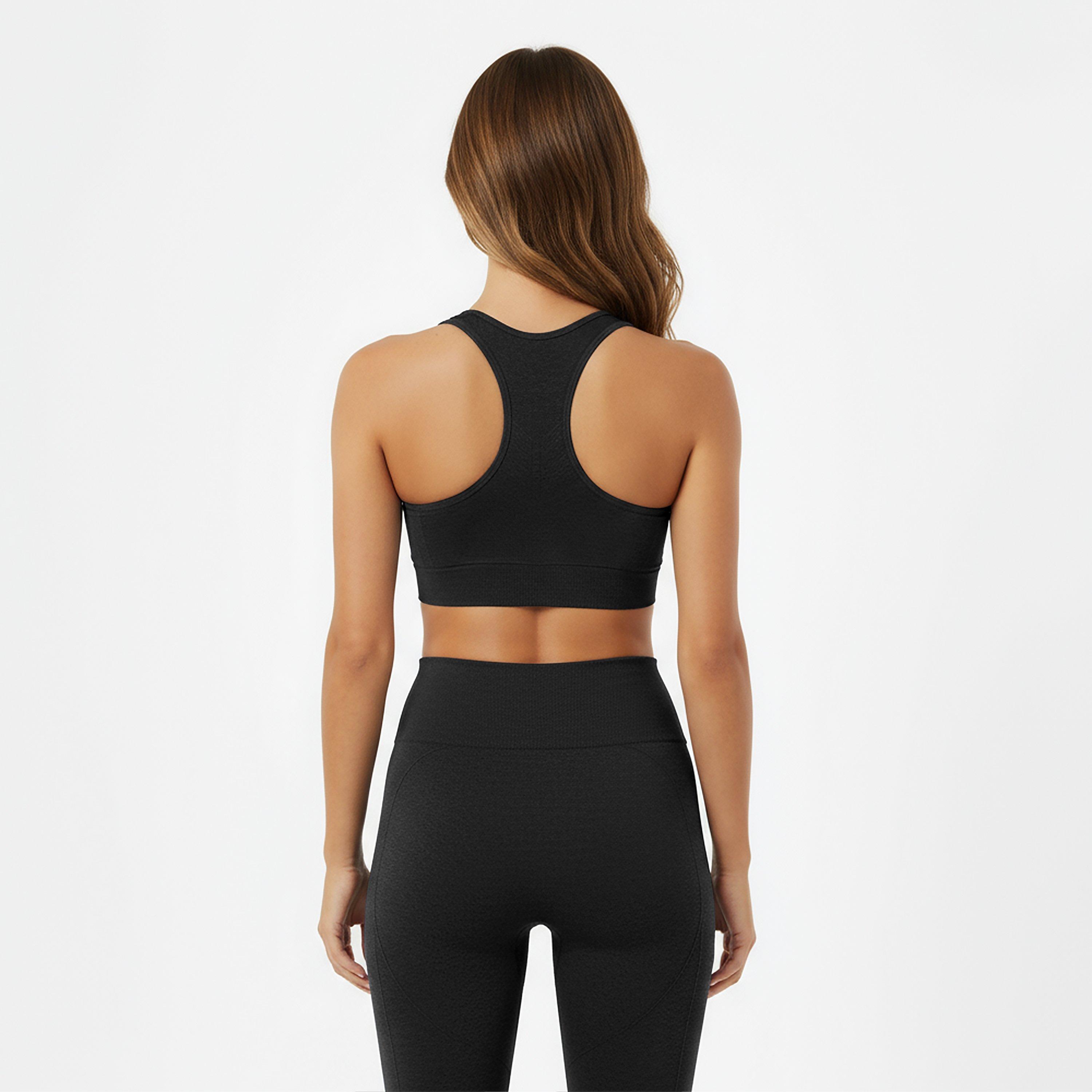 Noir - USA Pro - Seamless Crop Sports Bra - 4