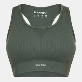 USA Pro Seamless Crop Sports Bra