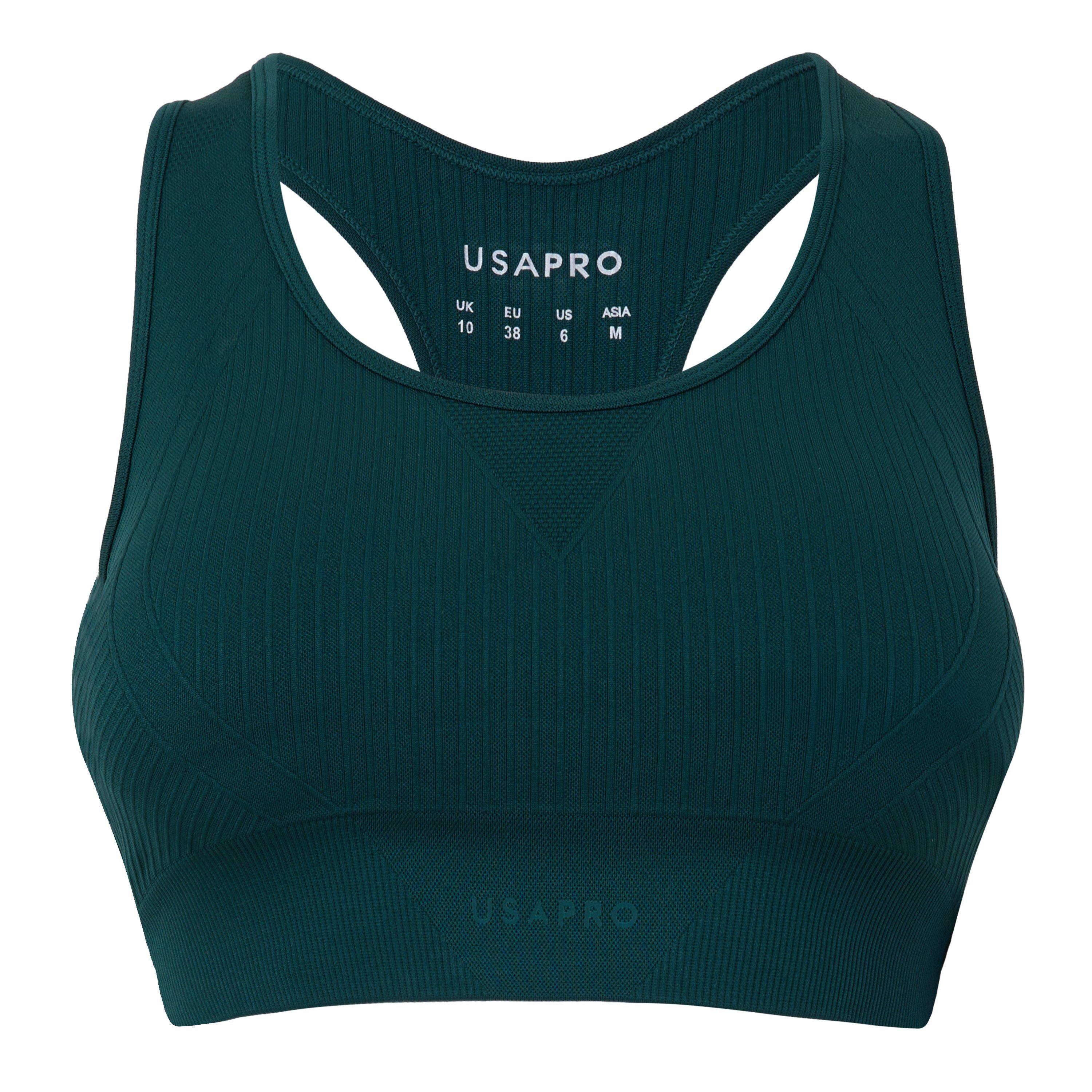 USA Pro Seamless Crop Sports Bra