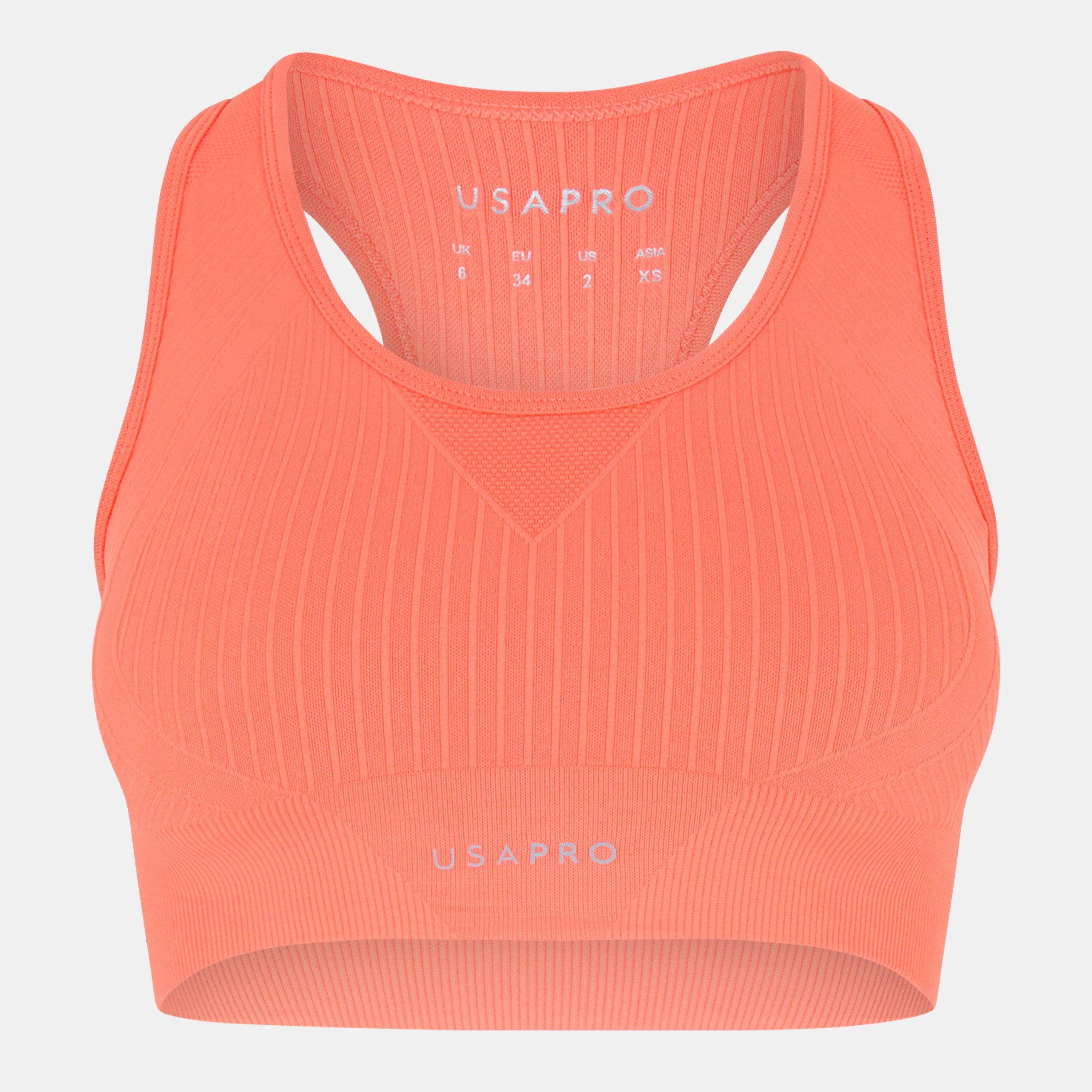 USA Pro Seamless Crop Sports Bra