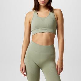 USA Pro Seamless Crop Sports Bra