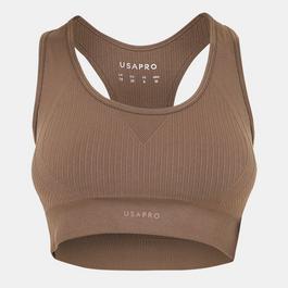 USA Pro Seamless Crop Sports Bra