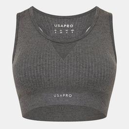 USA Pro Seamless Crop Sports Bra