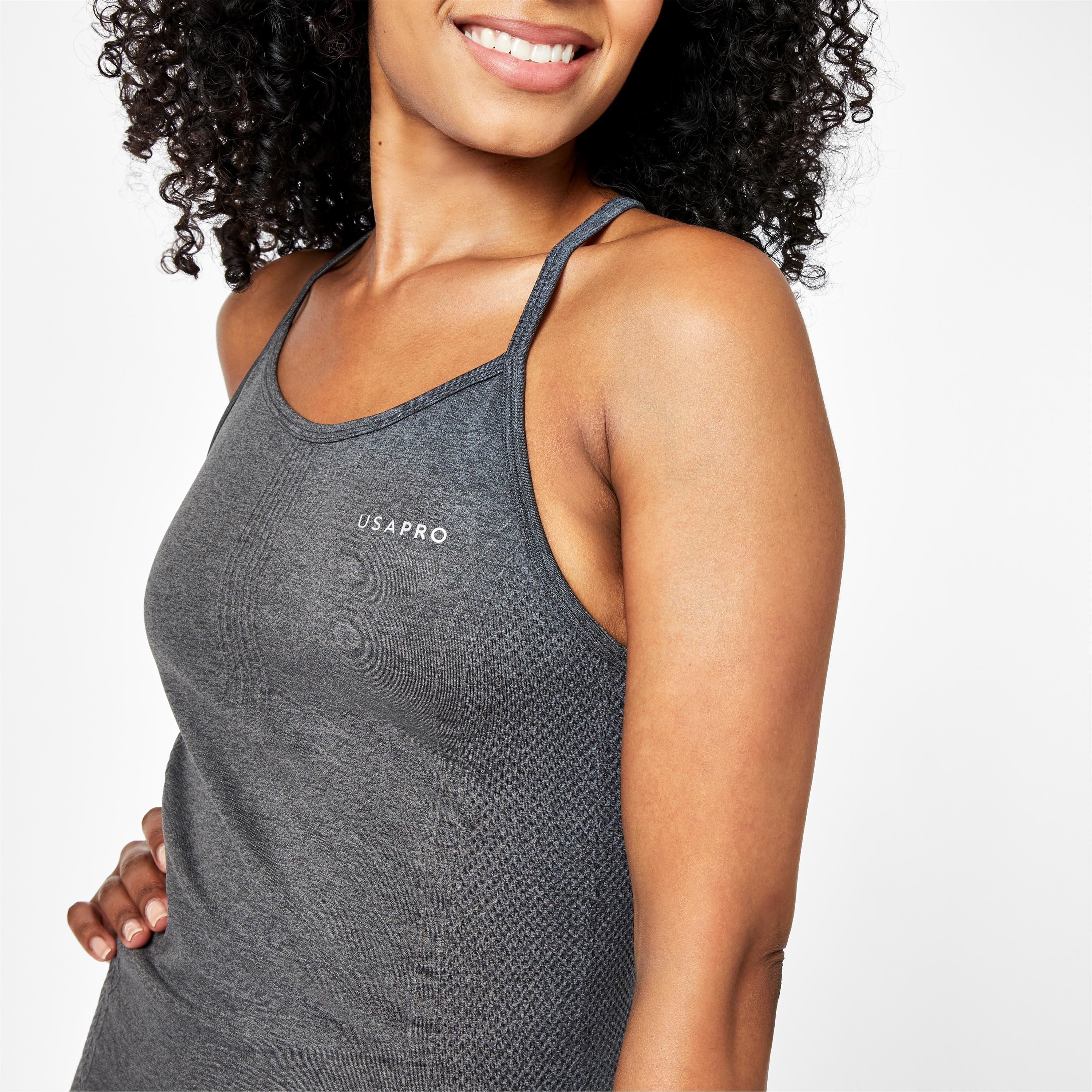 Charcoal - USA Pro - Seamless Vest - 3