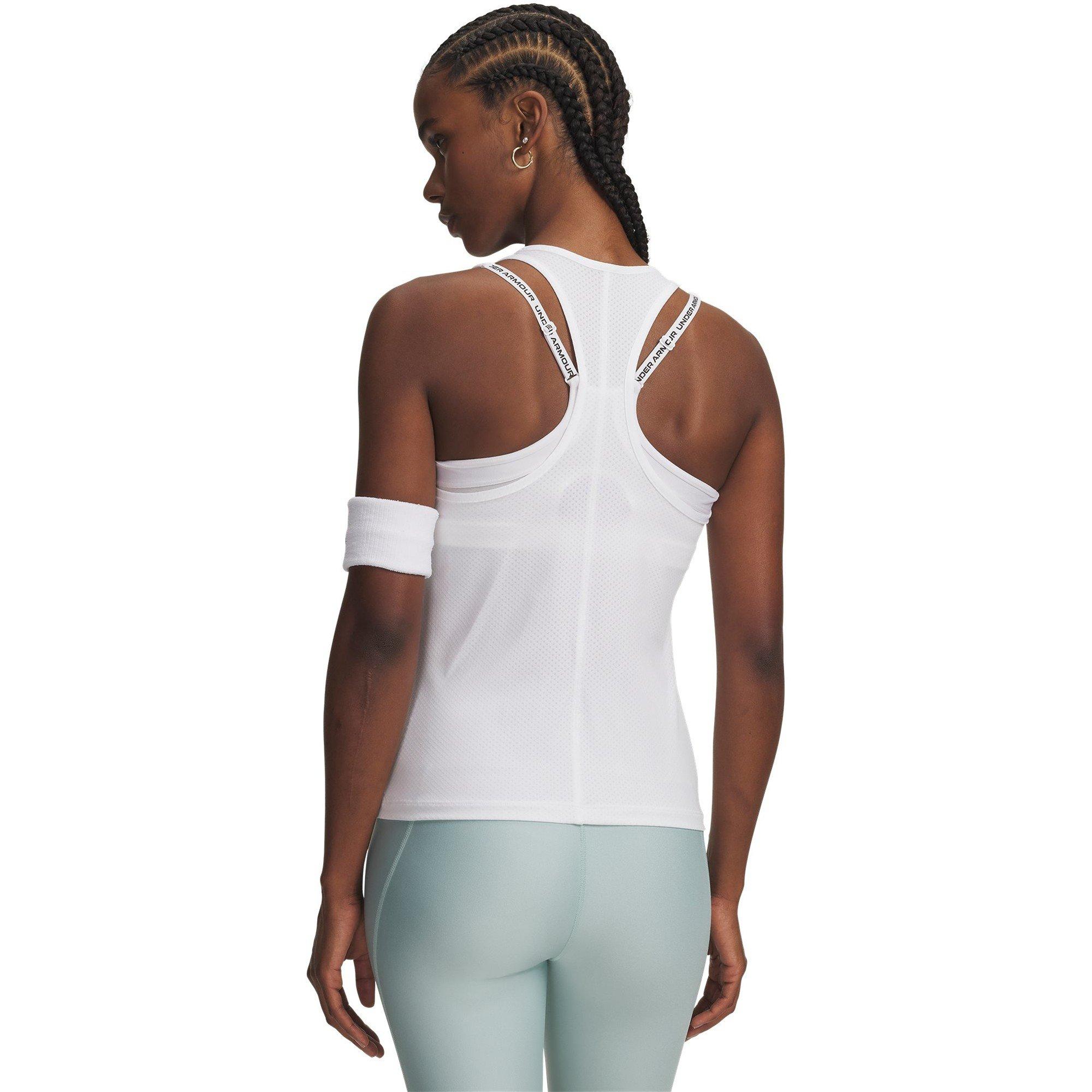 White/Black - Under Armour - UA Tech Racer Tank Ld63 - 2