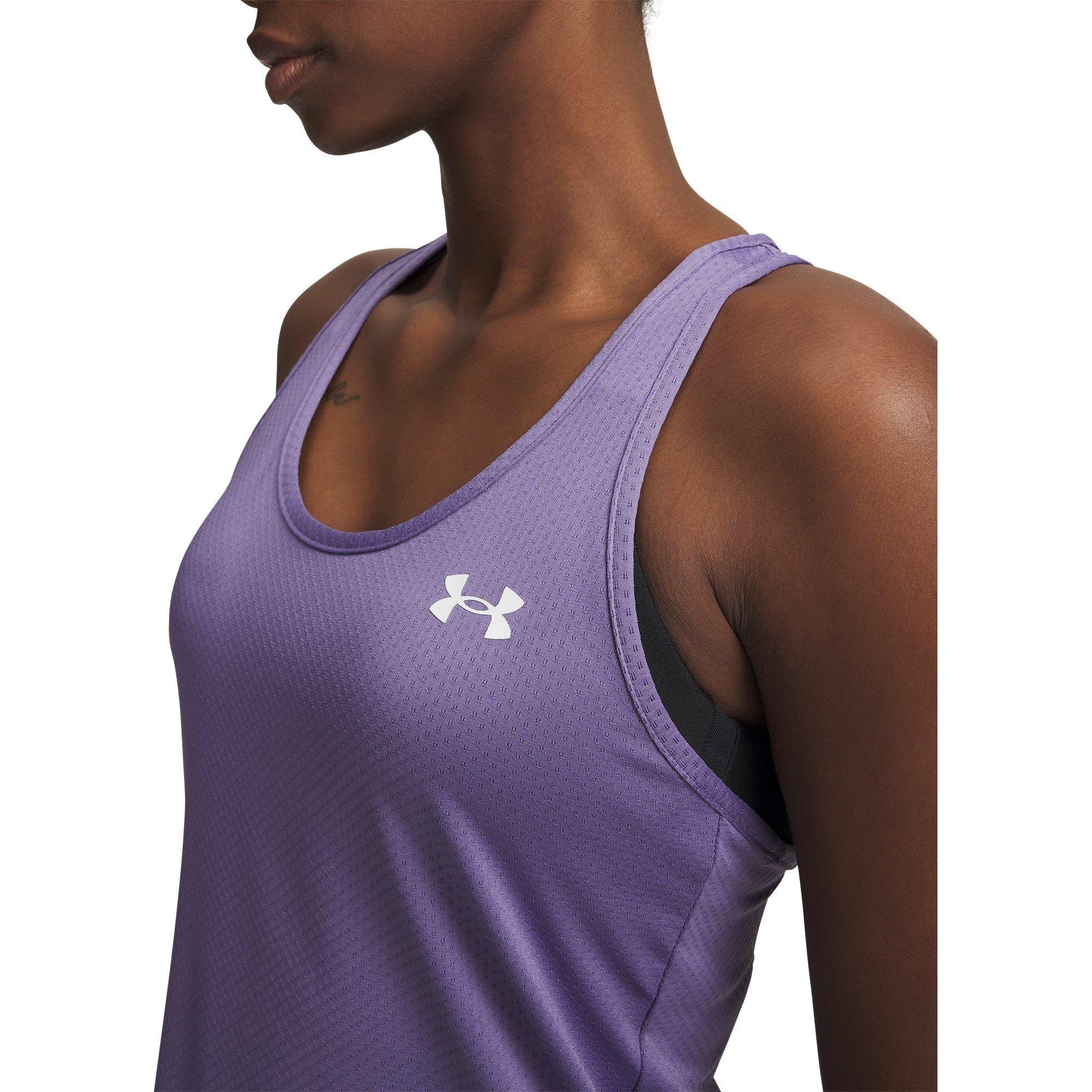 Ljubičasta/Bijela - Under Armour - UA Tech Racer Tank Ld63 - 3