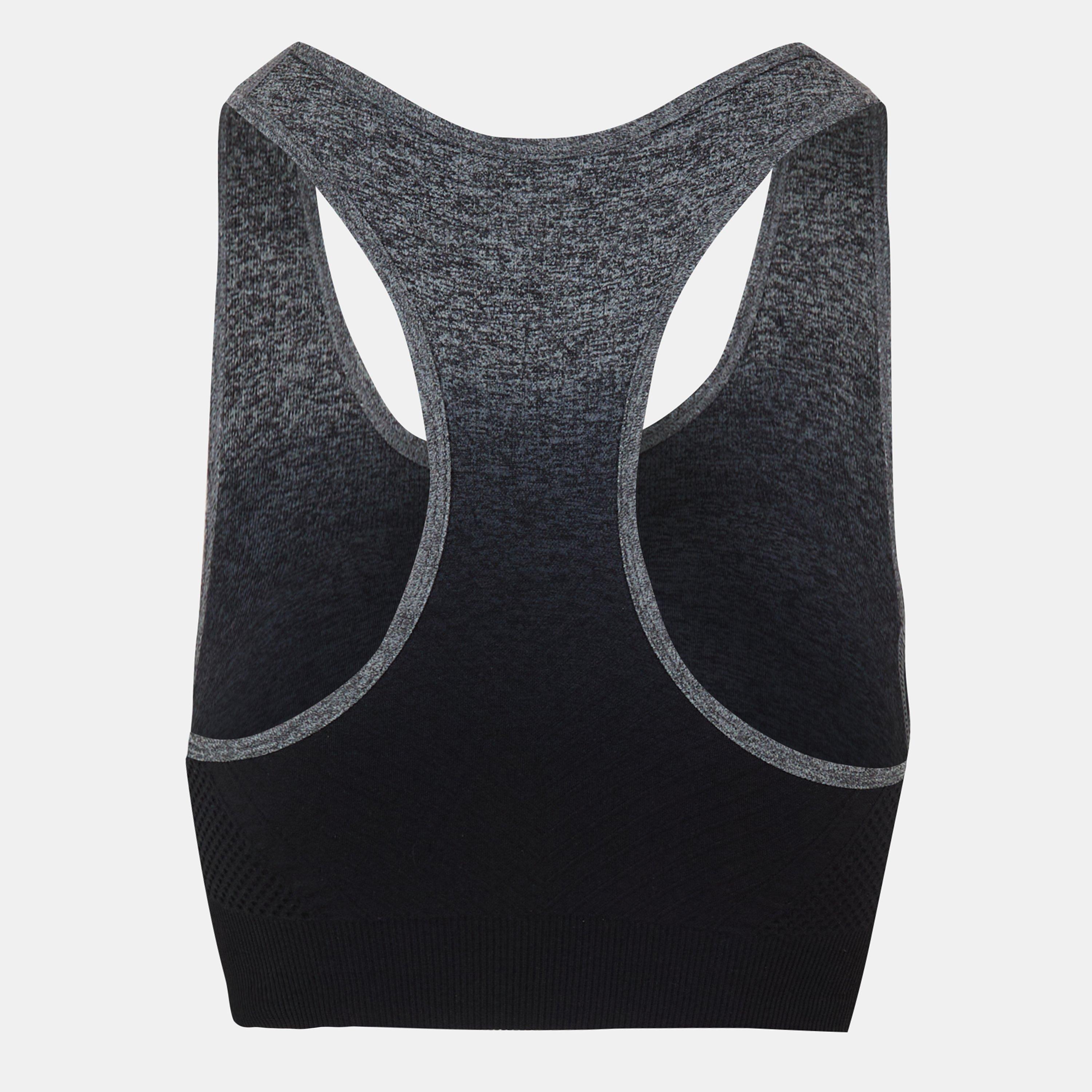 Black/Grey - USA Pro - Ombre Sports Bra - 2