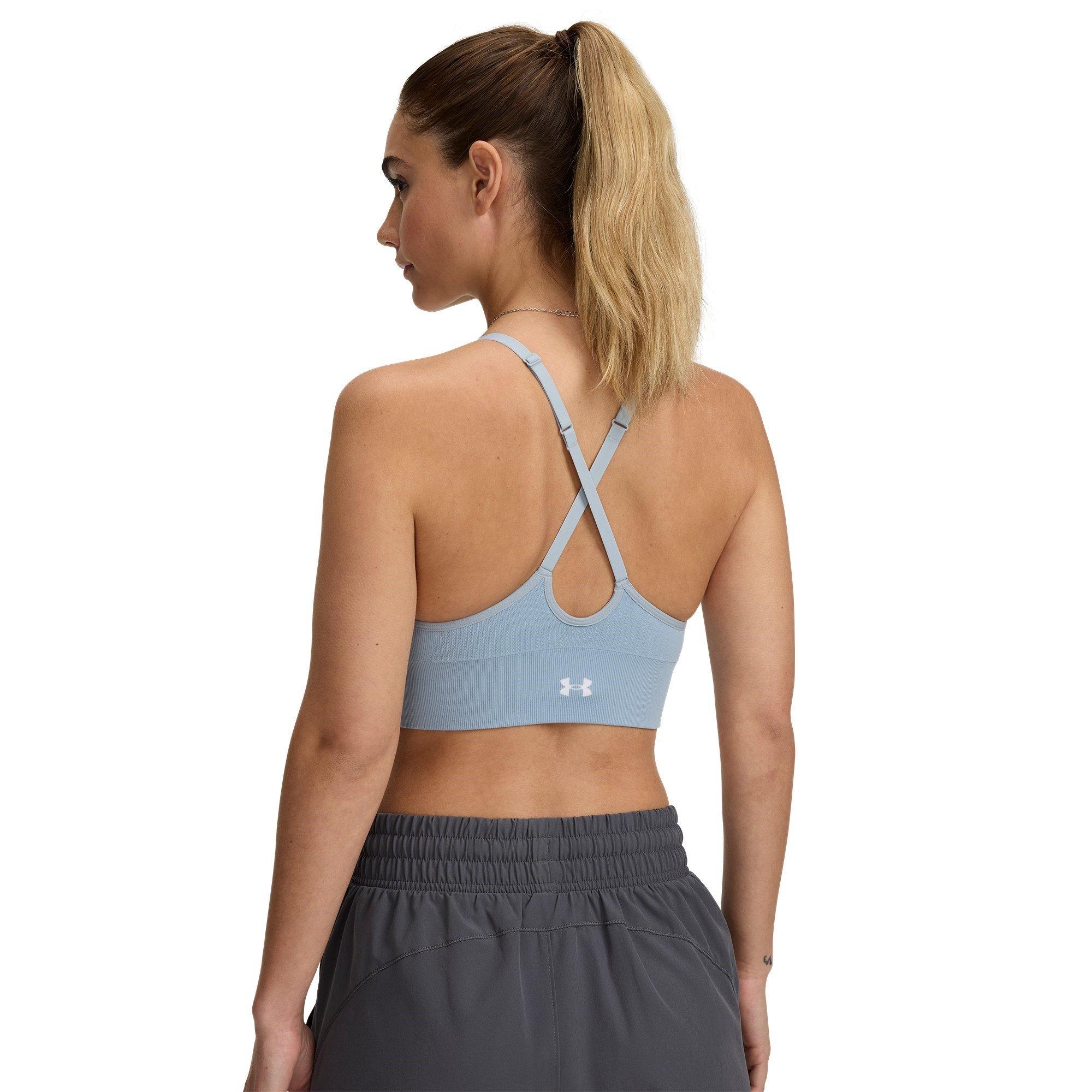 Harbor Blue/Wht - Under Armour - Women's Vanish Low Impact Sports Bra - 2