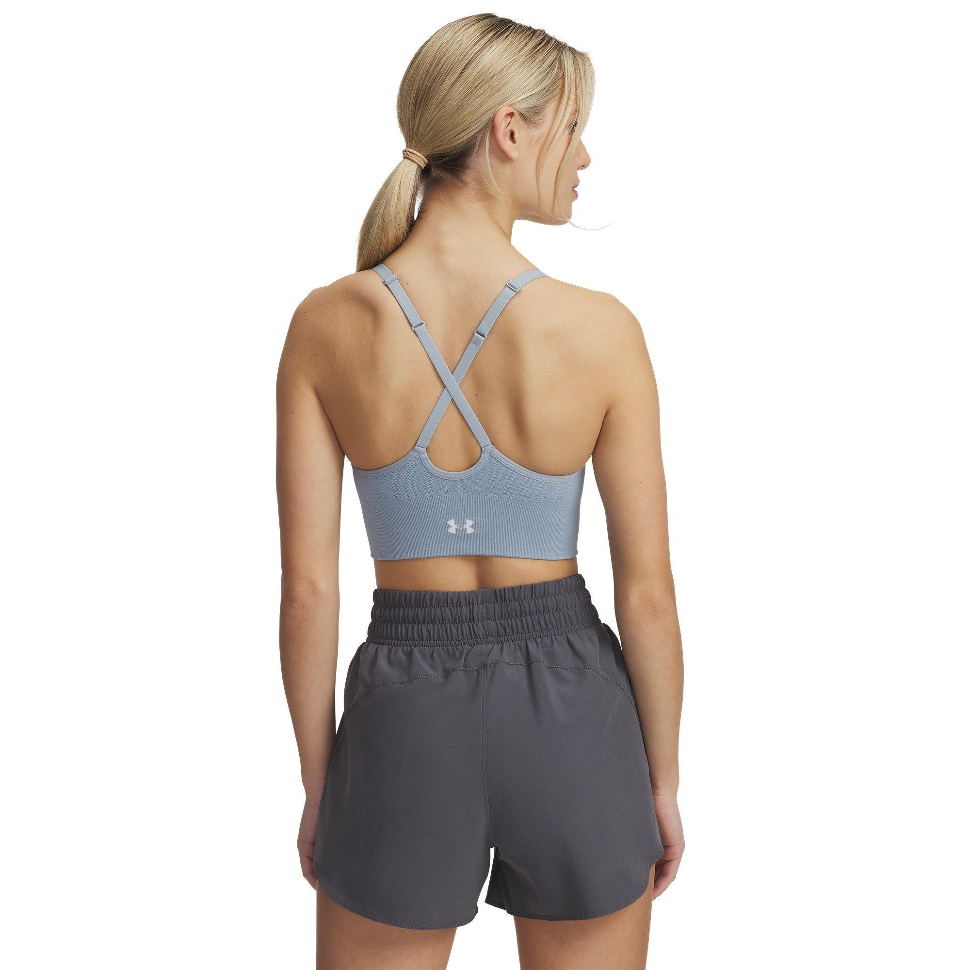 Harbor Blue/Wht - Under Armour - Women's Vanish Low Impact Sports Bra - 4