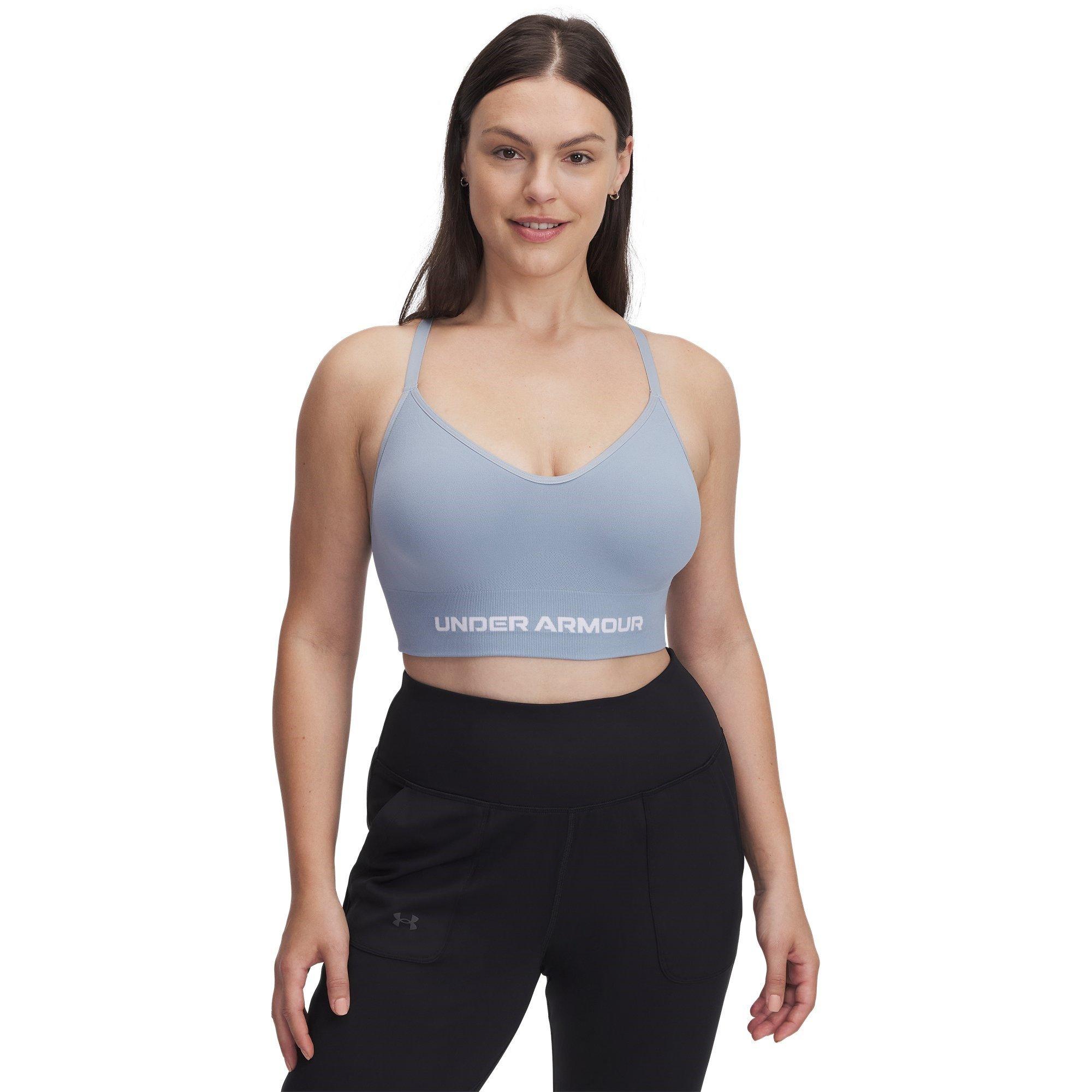 Harbor Blue/Wht - Under Armour - Women's Vanish Low Impact Sports Bra - 7