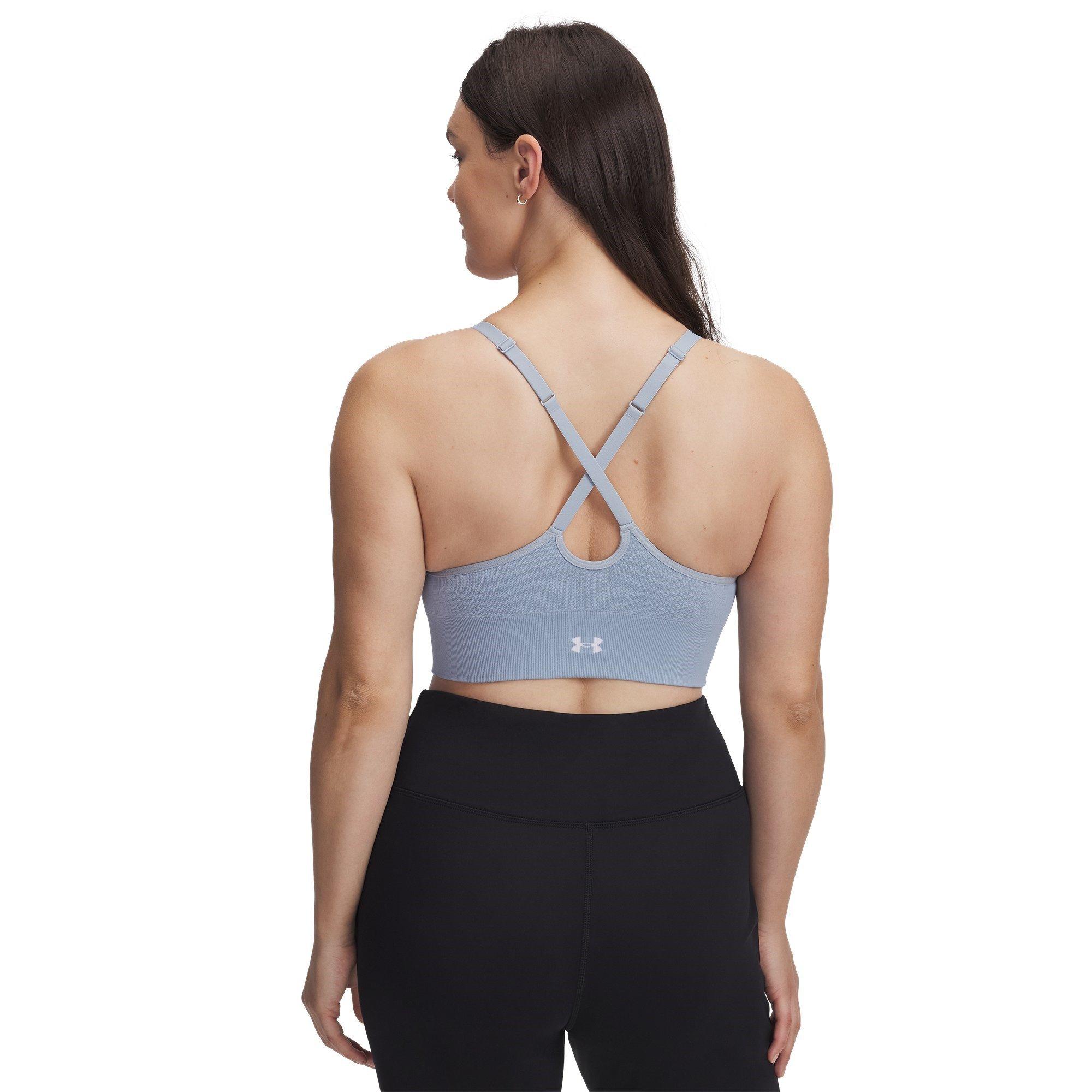 Harbor Blue/Wht - Under Armour - Women's Vanish Low Impact Sports Bra - 8