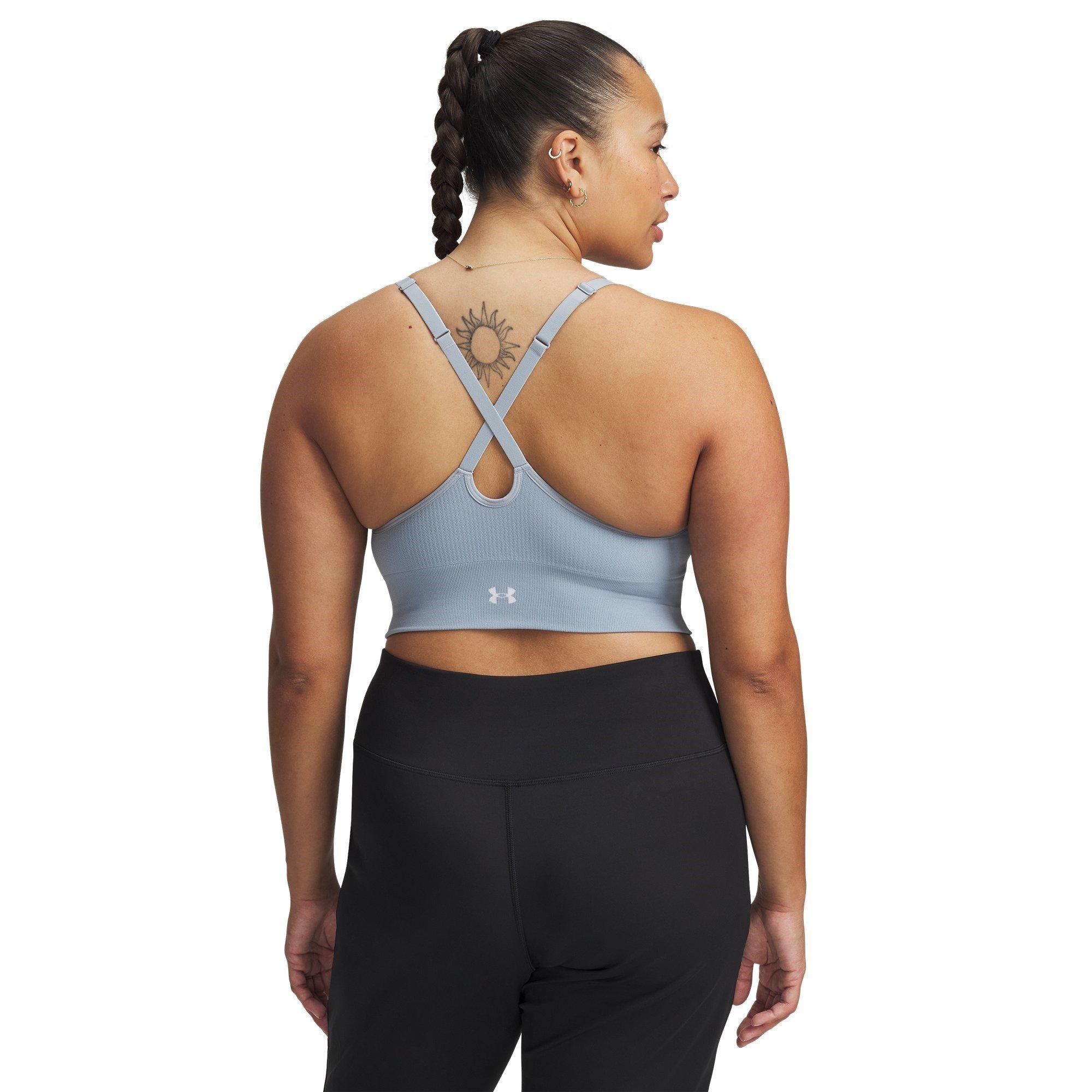 Harbor Blue/Wht - Under Armour - Women's Vanish Low Impact Sports Bra - 10