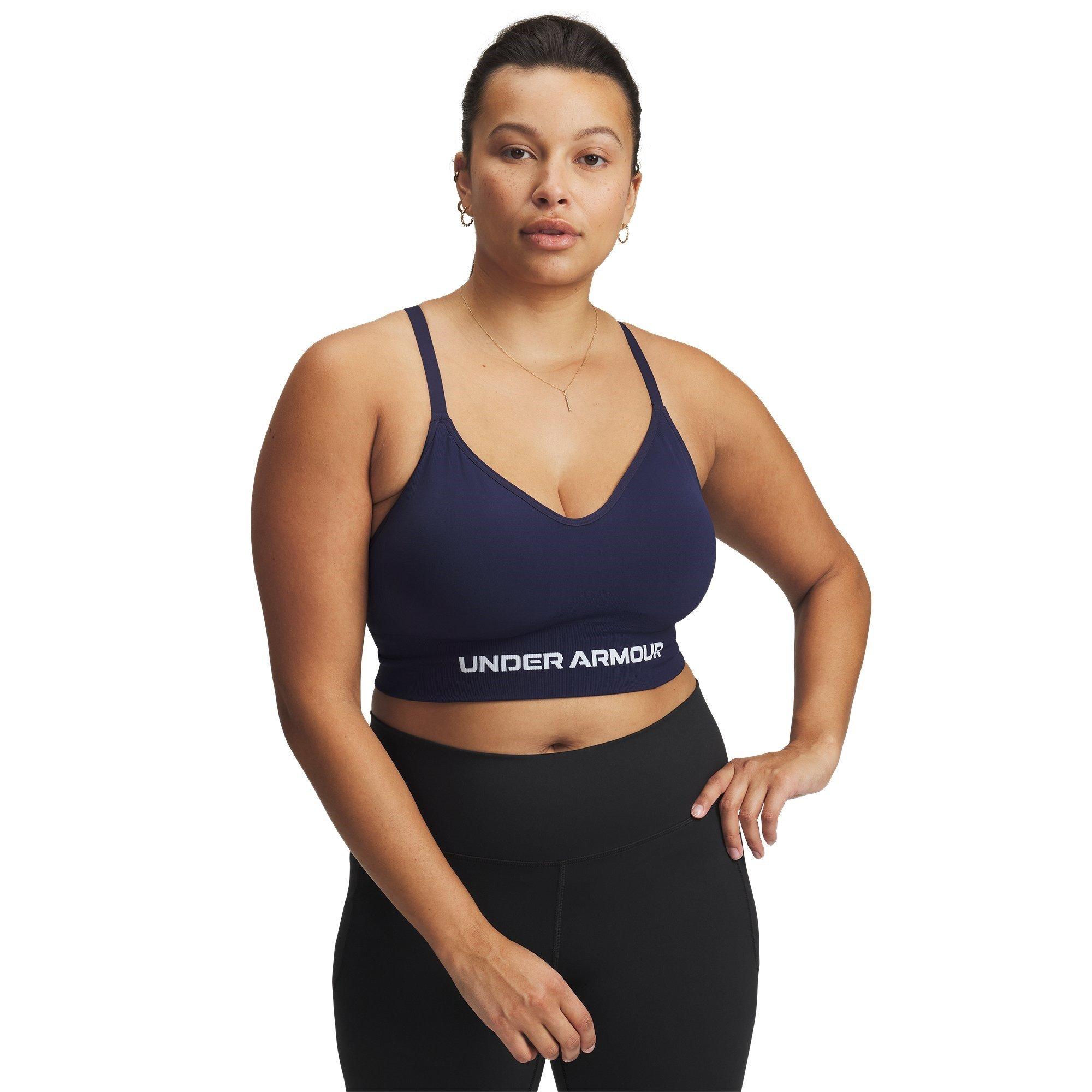 M.Navy/White - Under Armour - Vanish Low Impact Sports Bra - 11