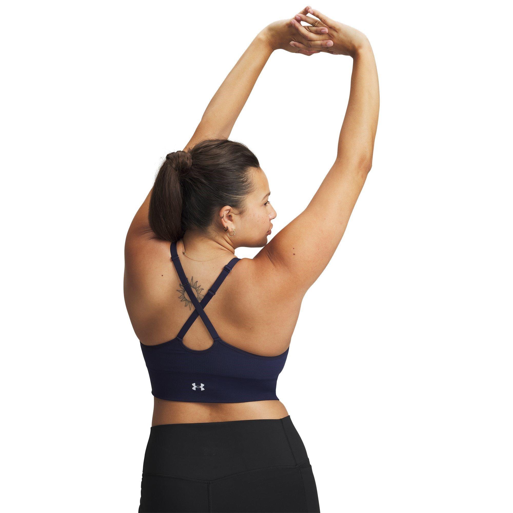 M.Navy/White - Under Armour - Vanish Low Impact Sports Bra - 12