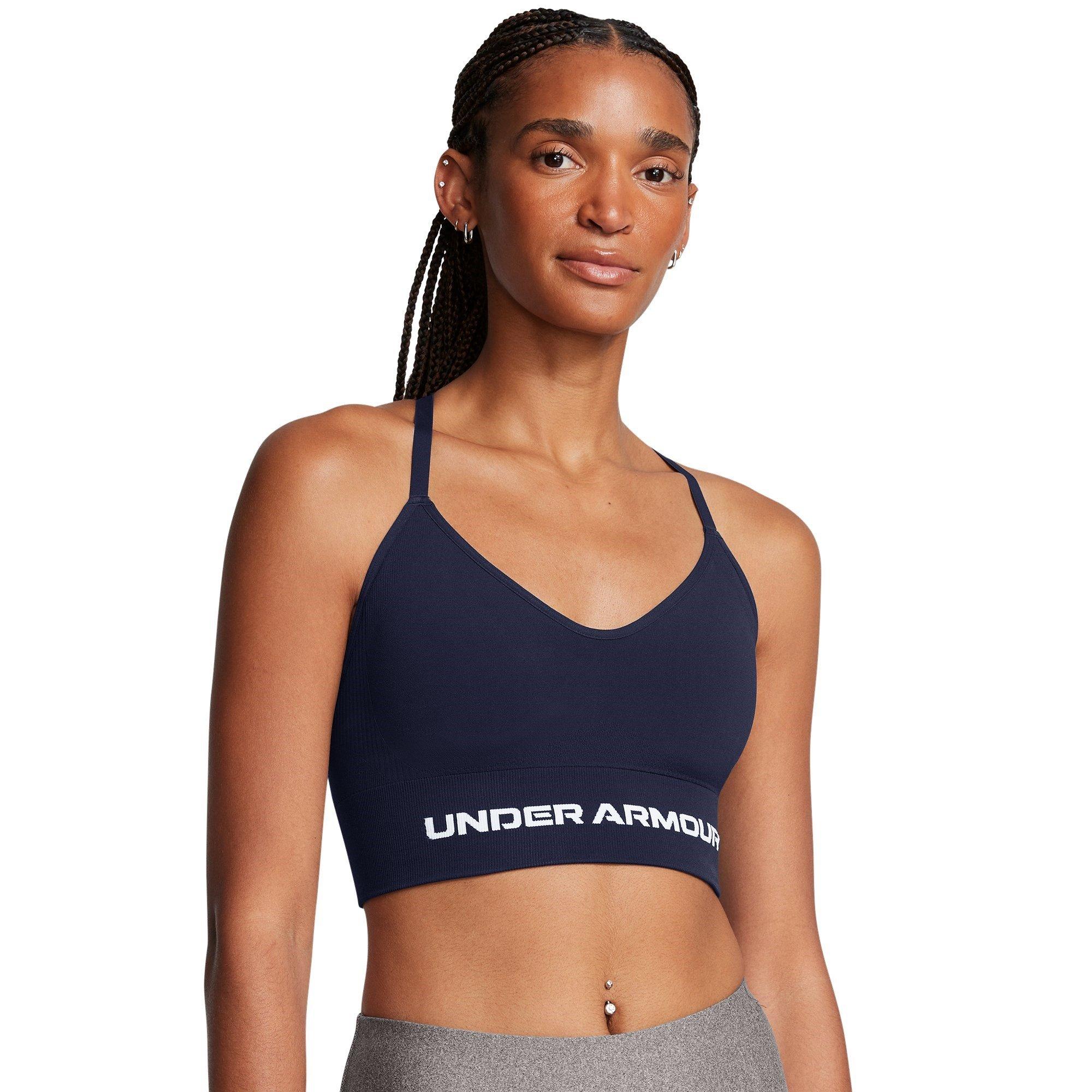 M.Navy/White - Under Armour - Vanish Low Impact Sports Bra - 3