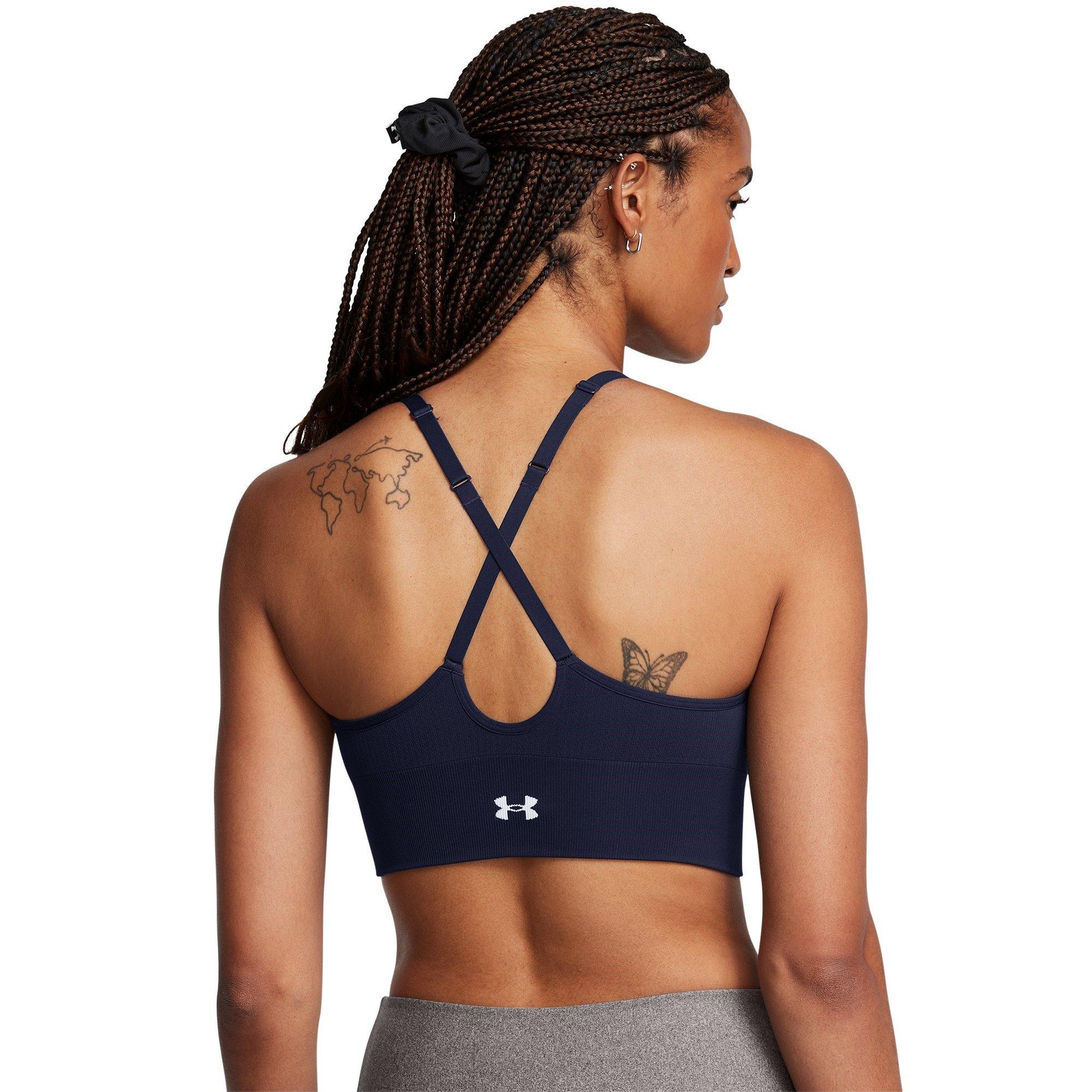 M.Navy/White - Under Armour - Vanish Low Impact Sports Bra - 4