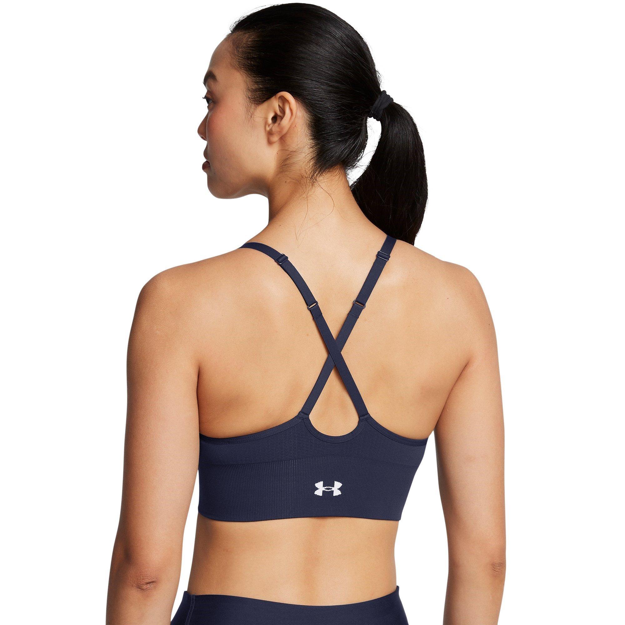 M.Navy/White - Under Armour - Vanish Low Impact Sports Bra - 6