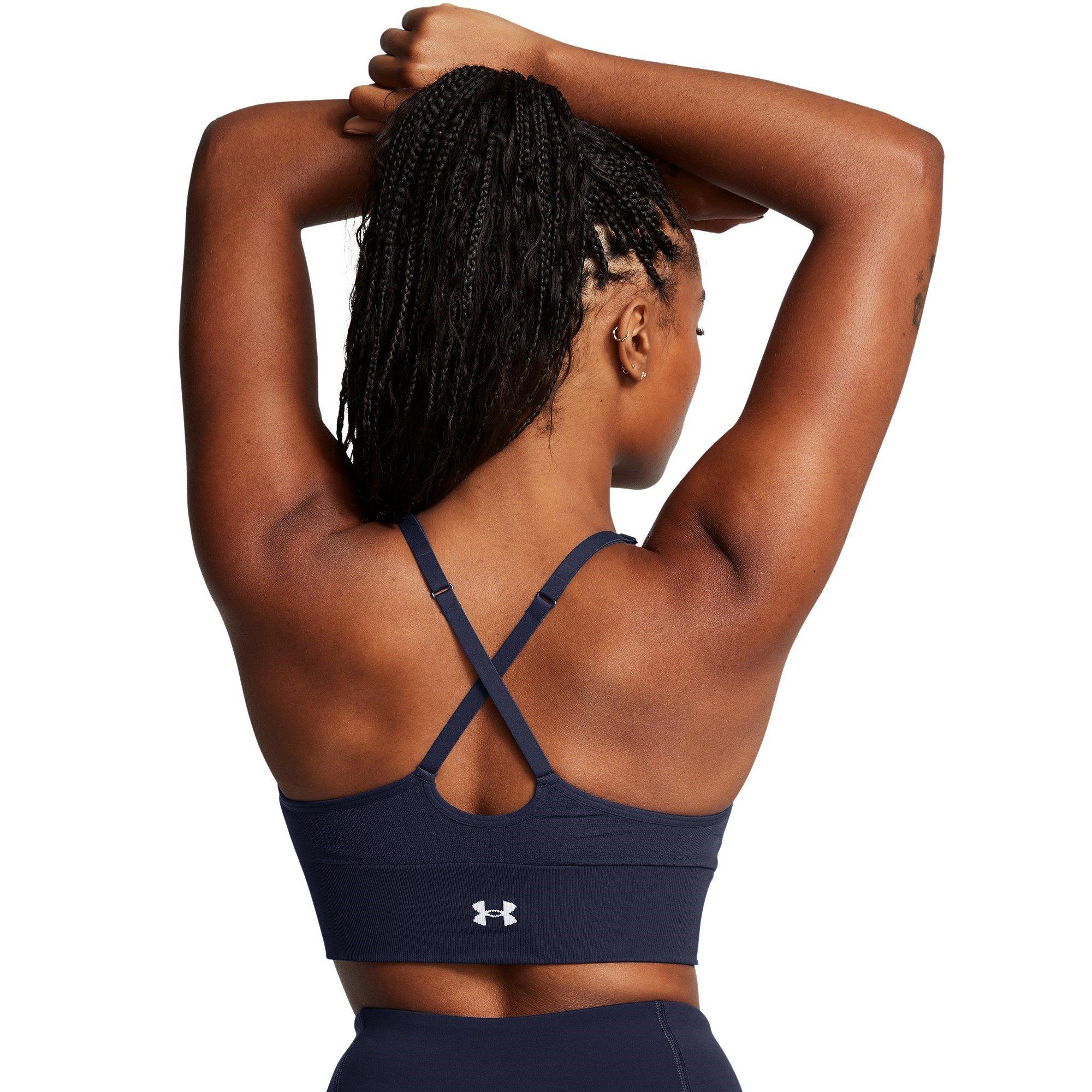 M.Navy/White - Under Armour - Vanish Low Impact Sports Bra - 8