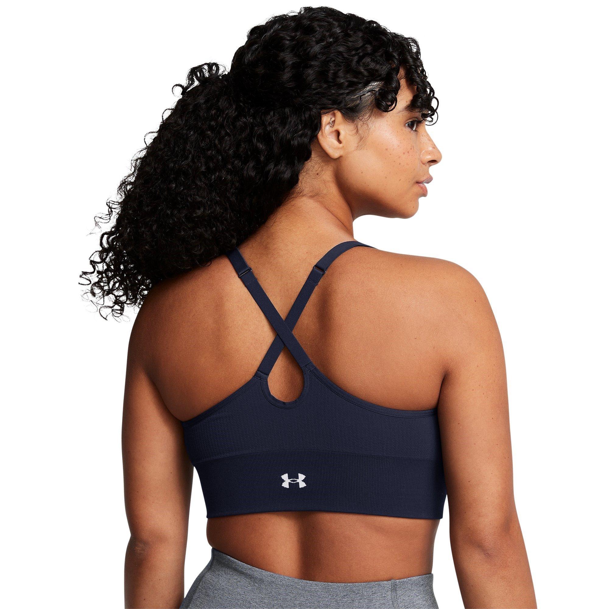 M.Navy/White - Under Armour - Vanish Low Impact Sports Bra - 9