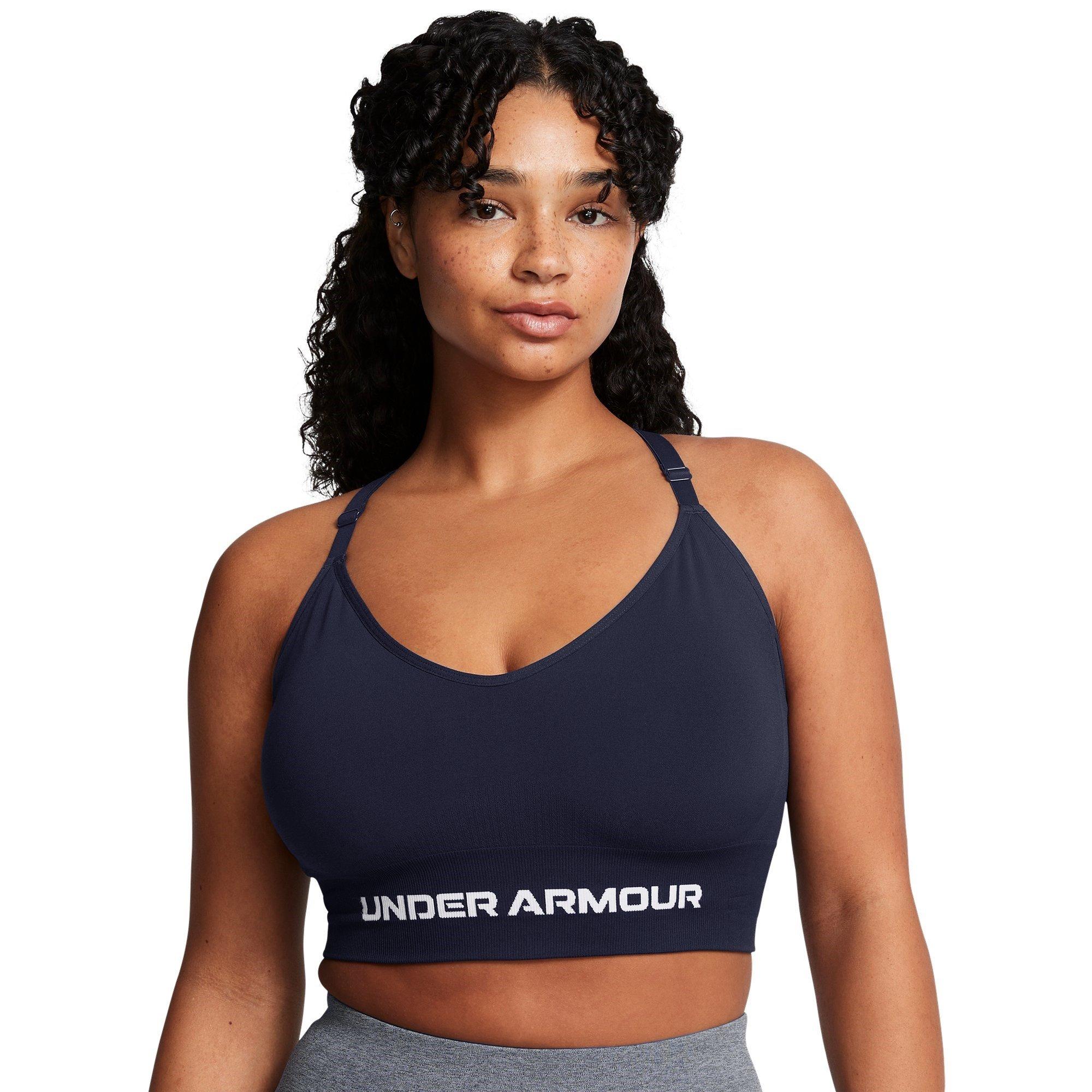 M.Navy/White - Under Armour - Vanish Low Impact Sports Bra - 10