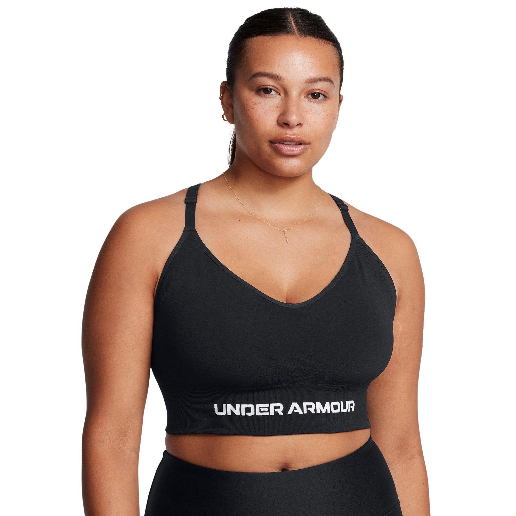 Black/White - Under Armour - Vanish Low Impact Sports Bra - 11