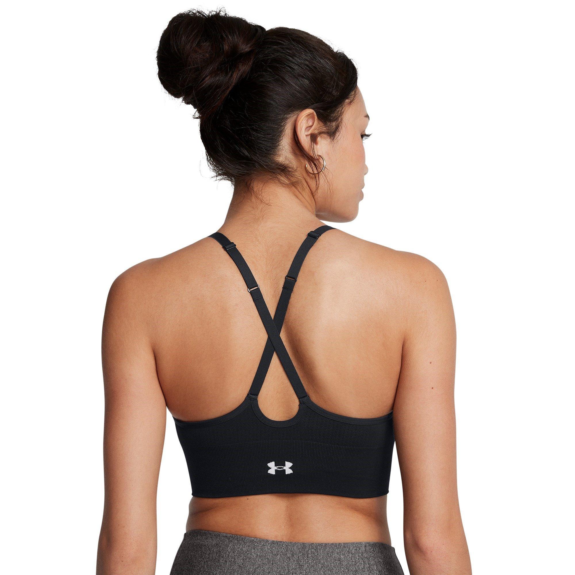 Black/White - Under Armour - Vanish Low Impact Sports Bra - 6