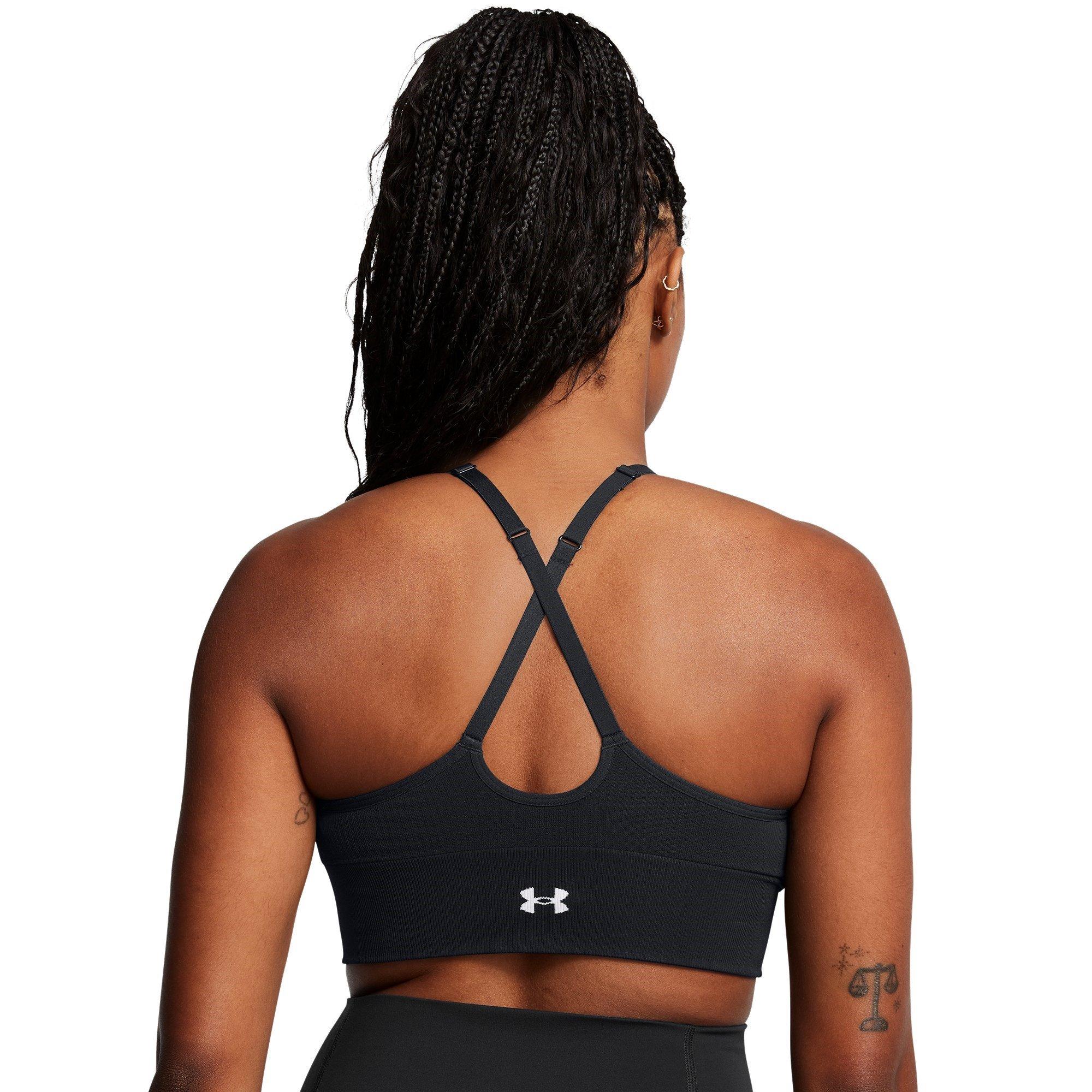 Black/White - Under Armour - Vanish Low Impact Sports Bra - 8