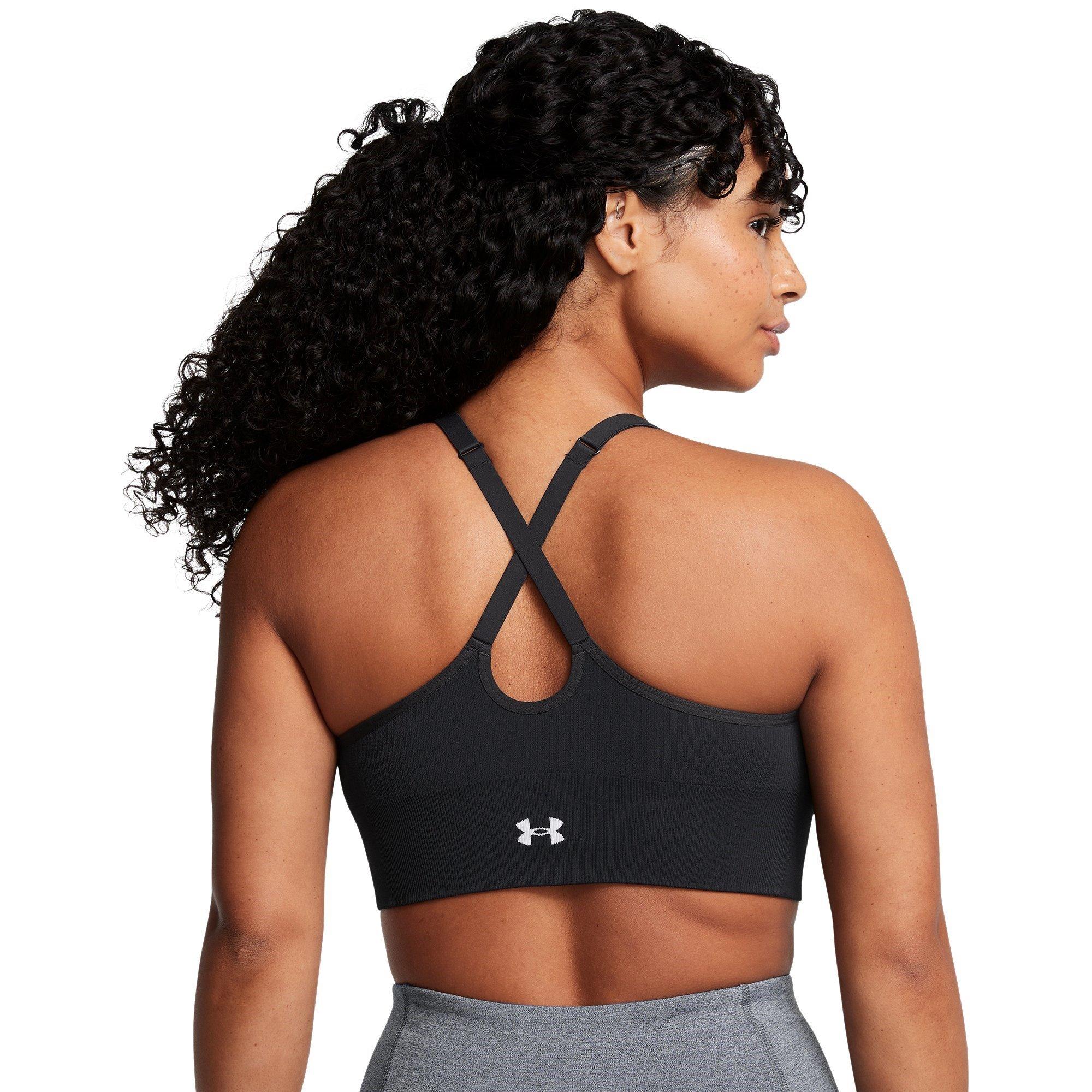 Black/White - Under Armour - Vanish Low Impact Sports Bra - 9