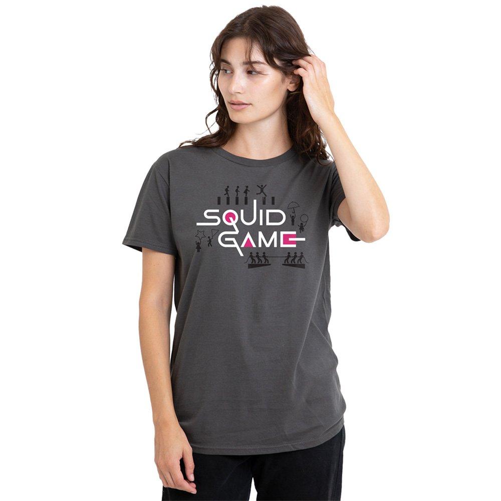 Squid Game Women's Silhouette Games T Shirt Charco - Charcoal - XXL