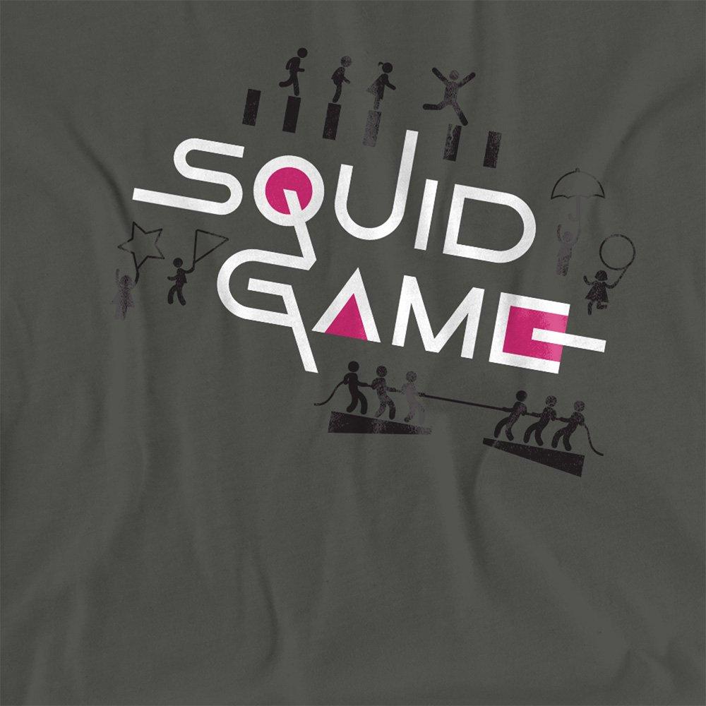 Charcoal - Squid Game - Squid Game Silhouette Games Ladies T Shirt Charco - 2