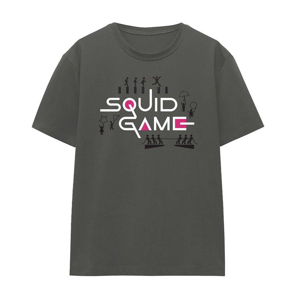Charcoal - Squid Game - Squid Game Silhouette Games Ladies T Shirt Charco - 4